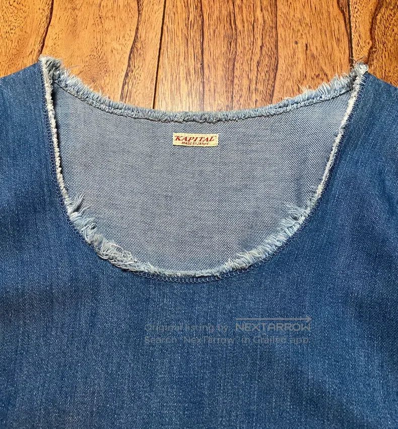 Kapital Kapital Denim dress KP fur pleated skirt Size XS / US 0-2 / IT 36-38 - 6 Thumbnail