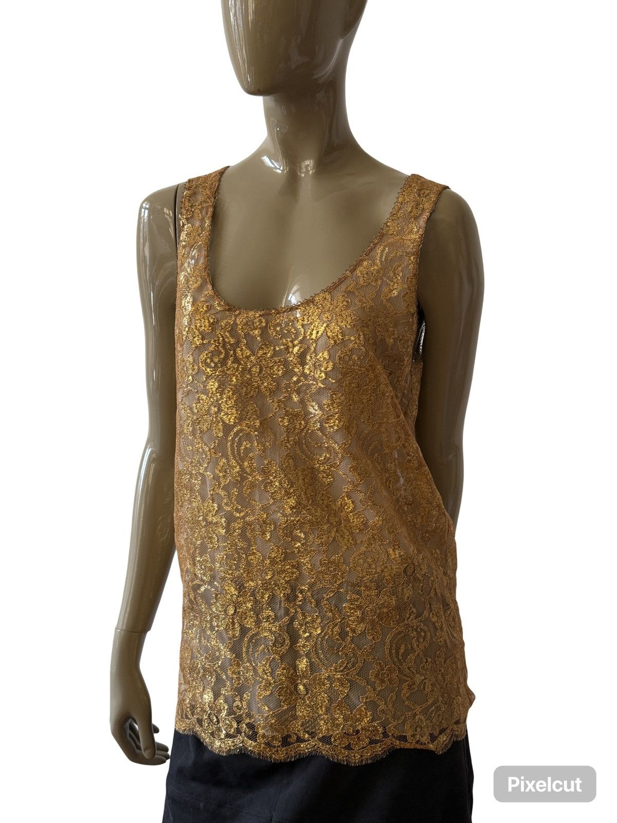 Dior Christian Dior blouse, Fall 1994/1995, size 40/8, golden Size S / US 4 / IT 40 - 1 Thumbnail