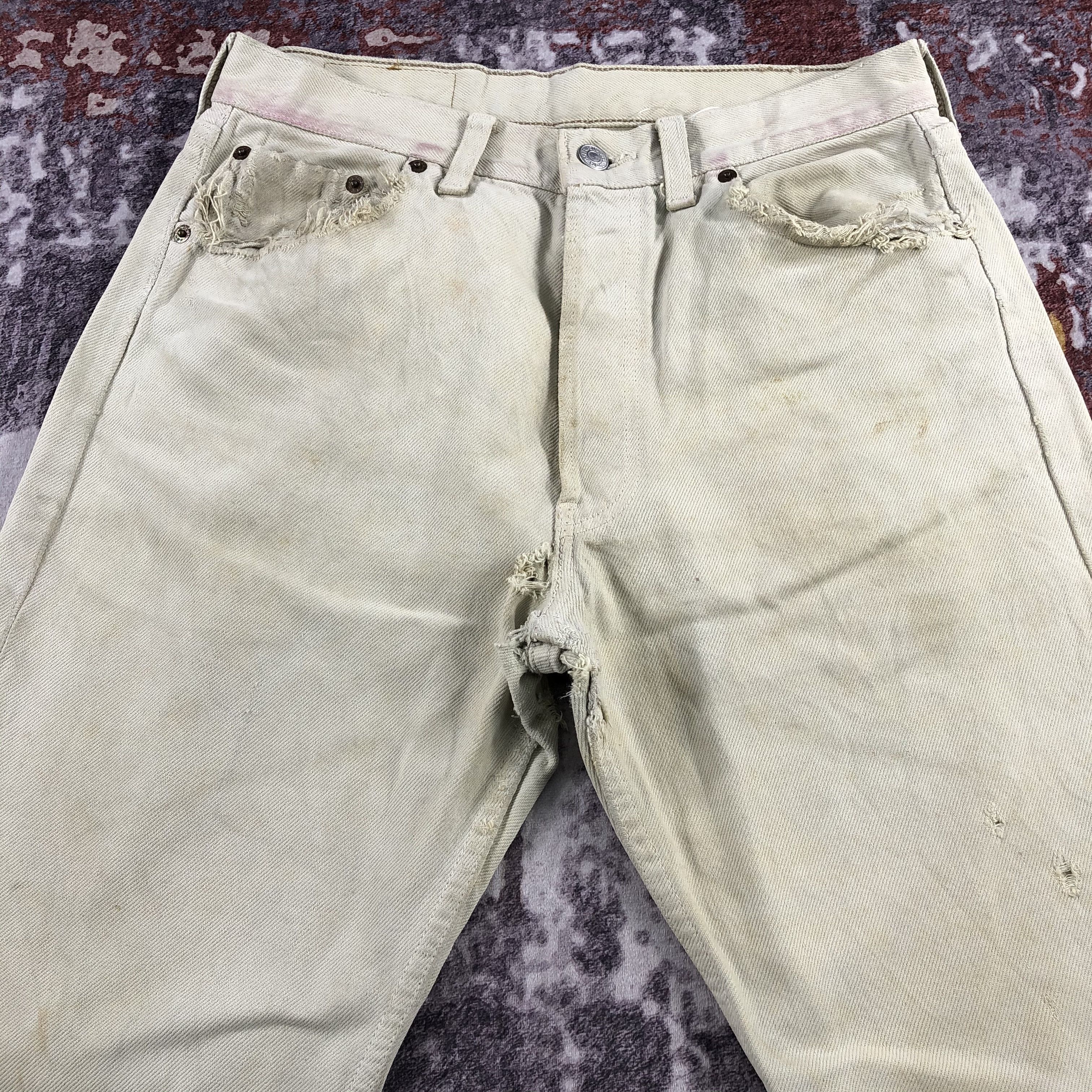 Levi's × Vintage 90s Vintage Light Wash Levis 501 Jeans-JM2535 Size US 29 - 3 Thumbnail