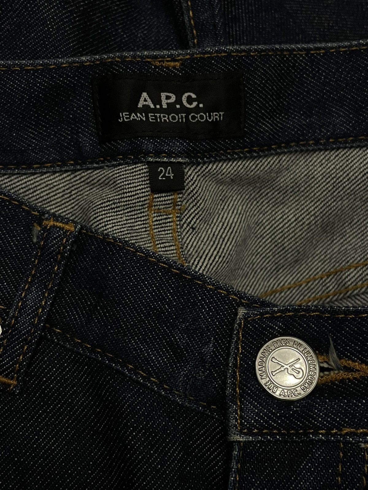 A.P.C. × Designer × Vintage Vintage Original Designer A.P.C Jean Etroit Court Skinny Size 25" / US 0 / IT 36 - 15 Thumbnail