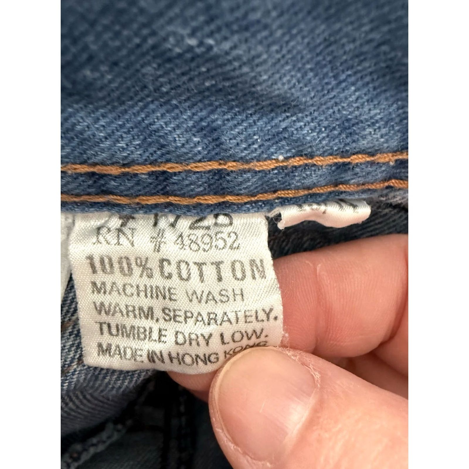Toy Machine VINTAGE Jean Machine Womens Junior 13/14 80s School Mom Academia USA made Blue Jeans Size 36" / US 14 / IT 50 - 7 Thumbnail