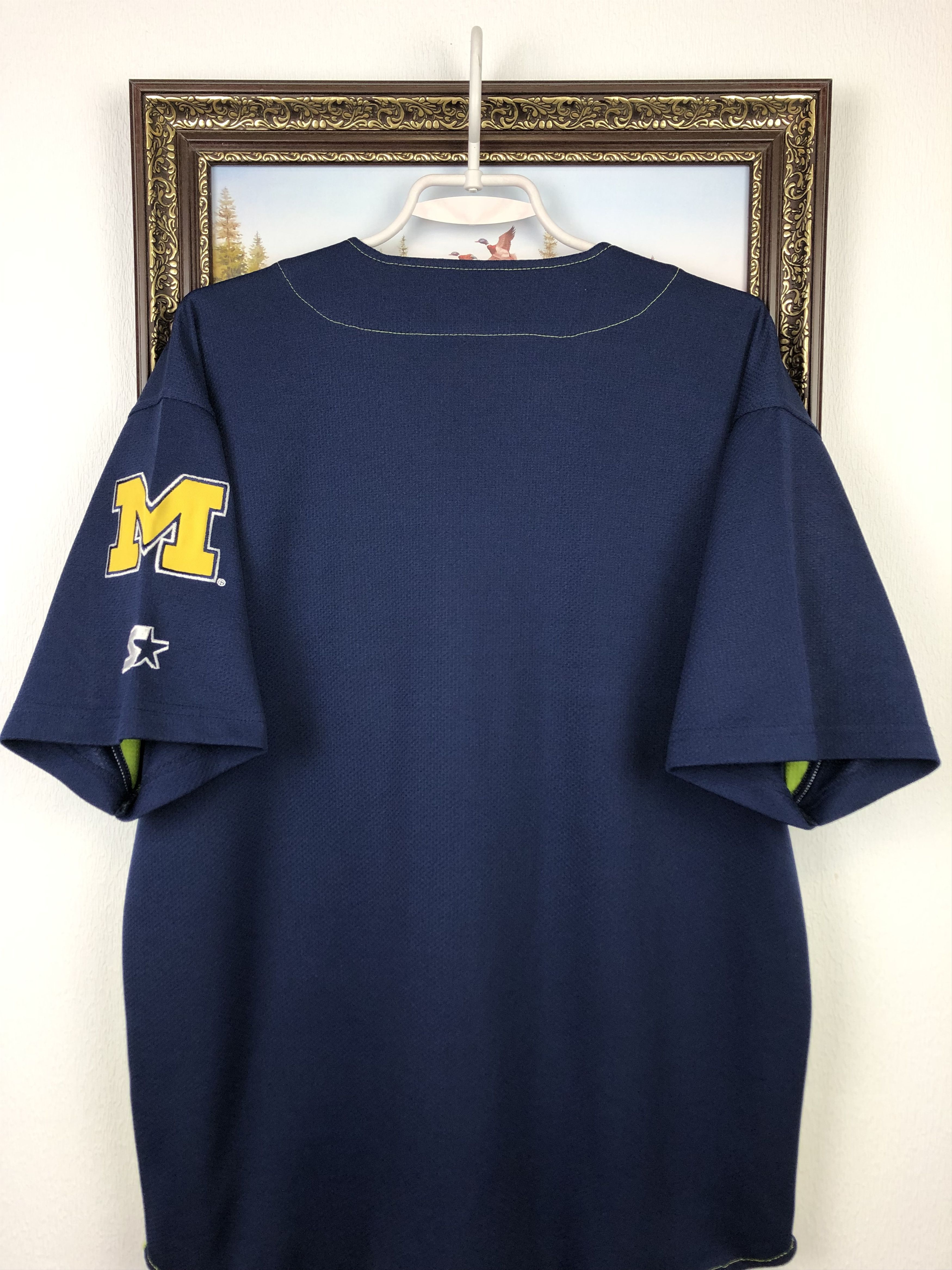 Starter Vintage 90's Starter Michigan Wolverines Jersey Shirt Size US L / EU 52-54 / 3 - 11 Thumbnail