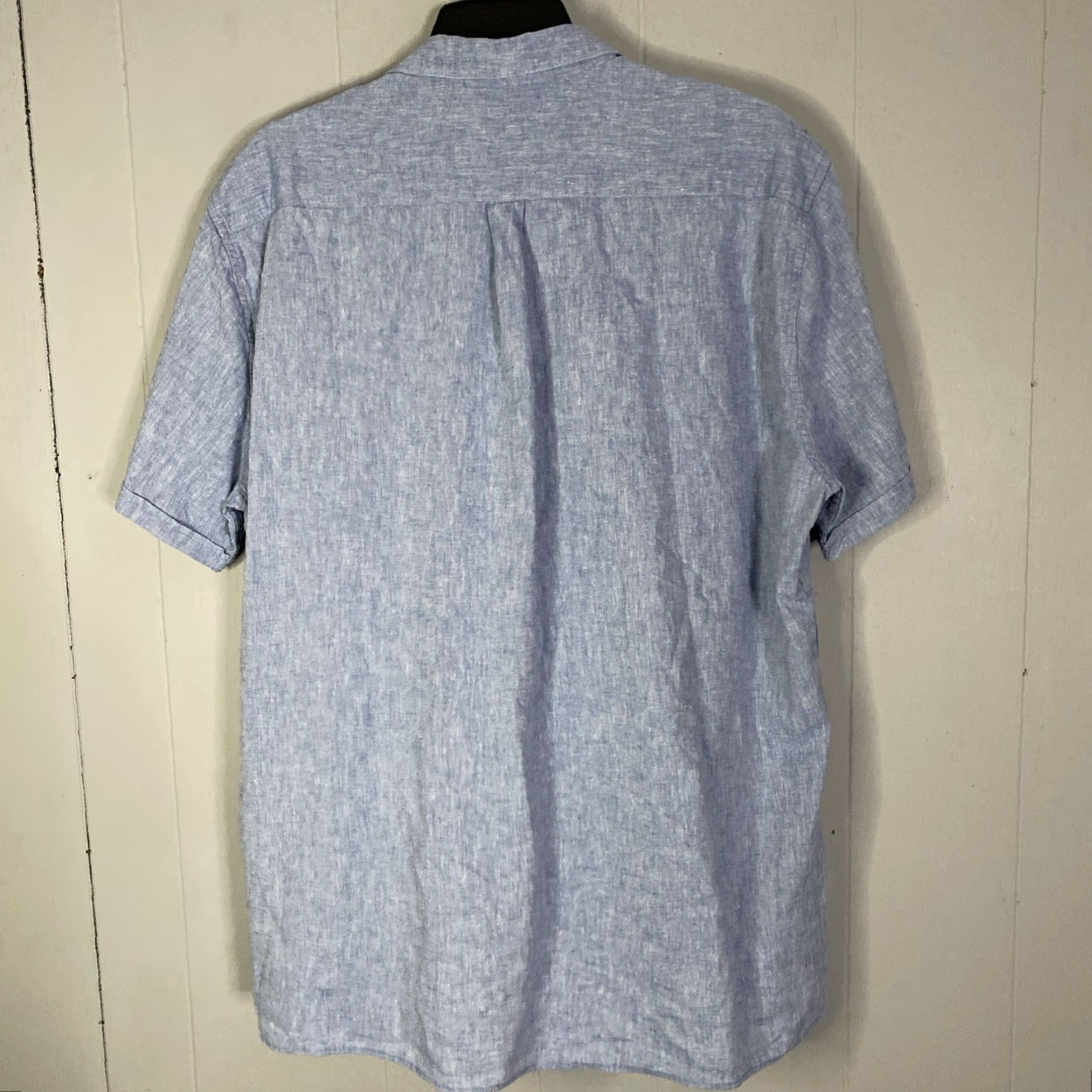 Barbour Barbour Button-Up Shirt Mens Large Blue Linen Short Sleeve L 26x30 Size US L / EU 52-54 / 3 - 6 Thumbnail