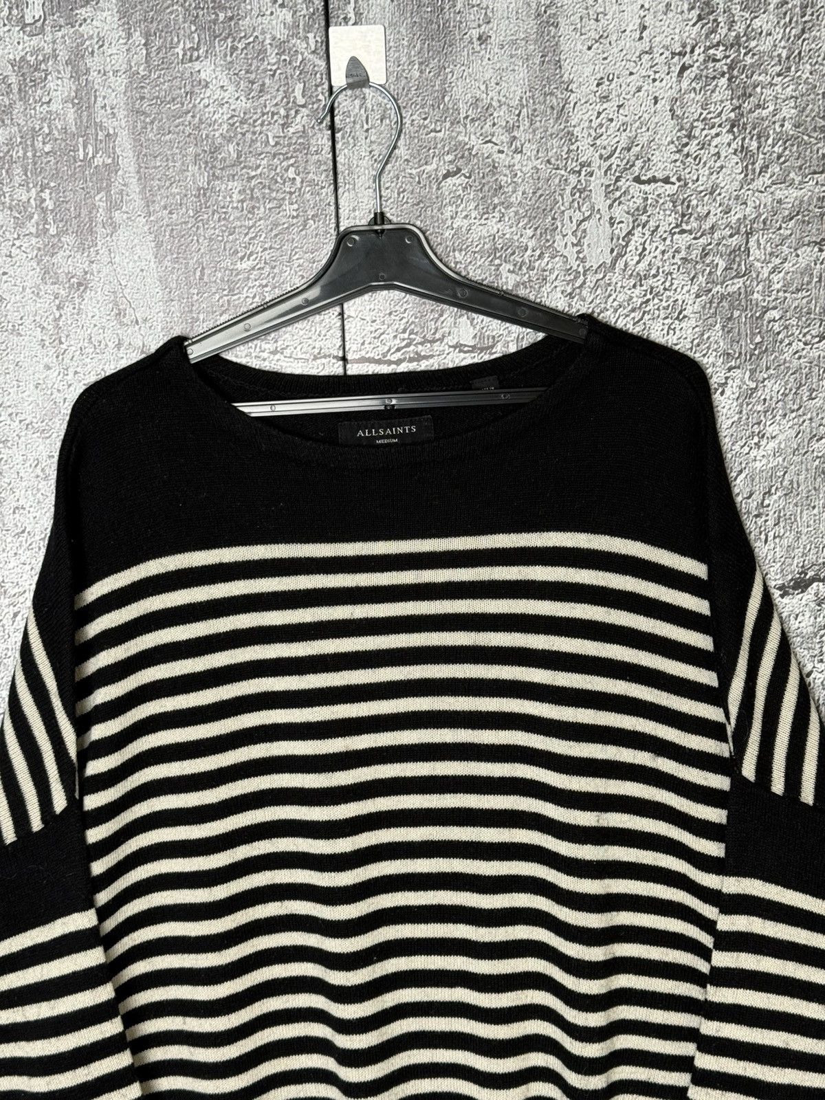 Allsaints Allsaints Taleze Crew Oversized Striped Pullover Sweater Size US M / EU 48-50 / 2 - 2 Thumbnail