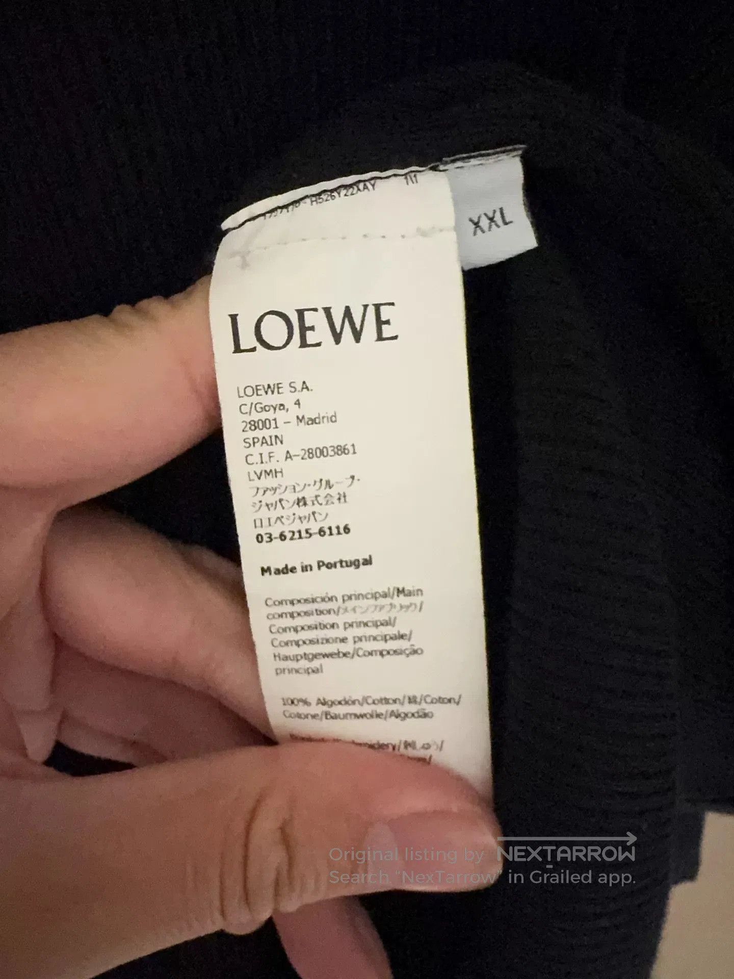 Loewe black long sleeve shirt by loewe. Size US XXL / EU 58 / 5 - 2 Thumbnail