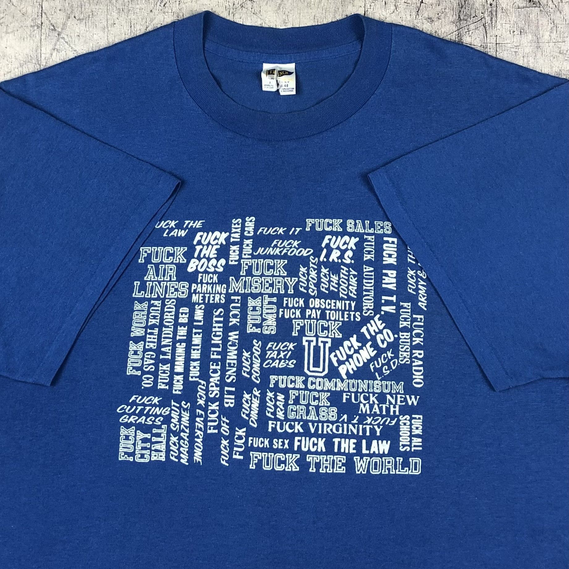 Vintage Vintage Fuck All Adult Dirty Joke USA Tee Size US M / EU 48-50 / 2 - 2 Thumbnail