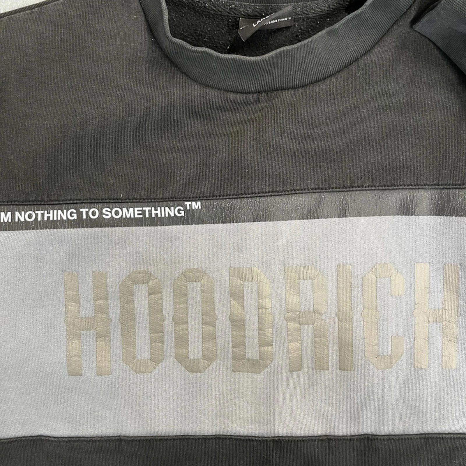 Hoodrich Hoodrich Black Grey Long Sleeved Jumper Mens Size L Size US L / EU 52-54 / 3 - 5 Thumbnail
