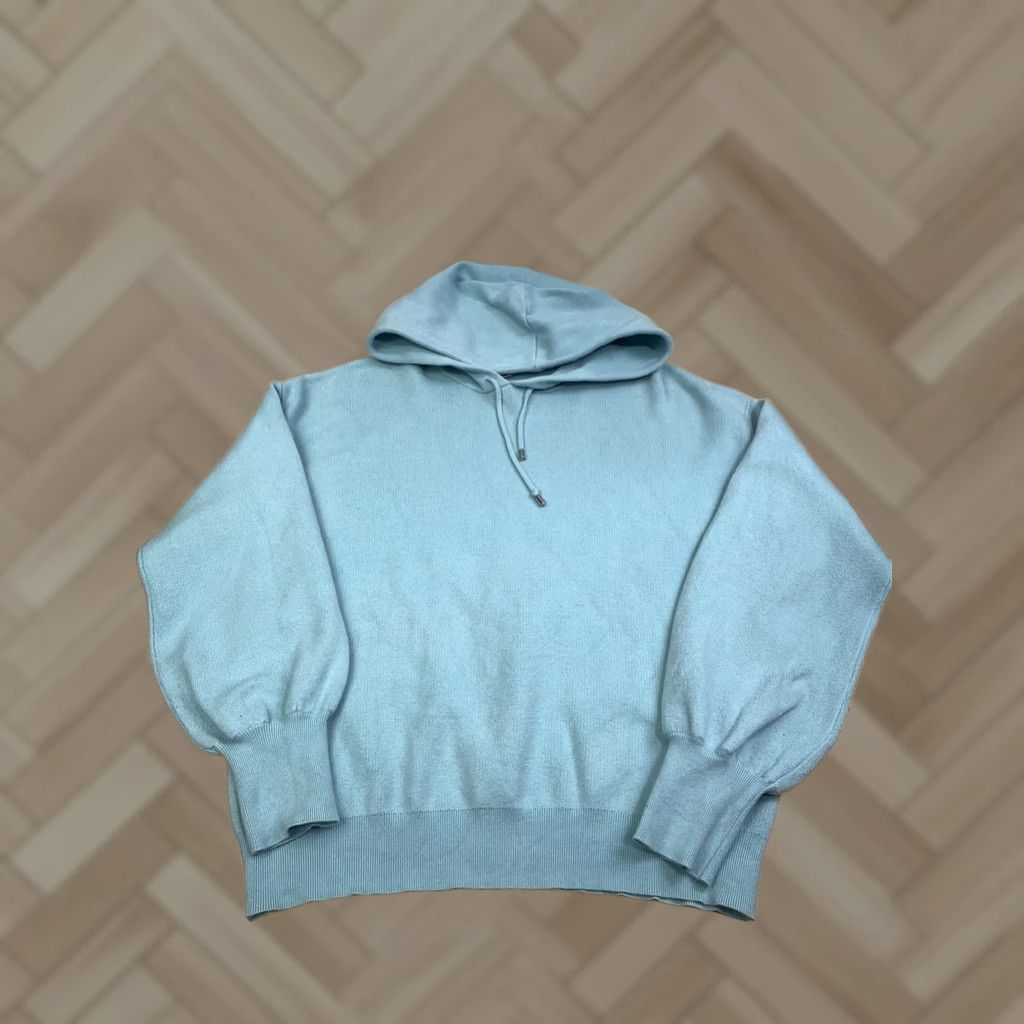 Vintage Philosophy Knit Sweater Hoodie Women XL Light Blue Pullover Casual XL Women Pullover Sweater Blue Philosophy Size XL / US 12-14 / IT 48-50 - 1 Thumbnail