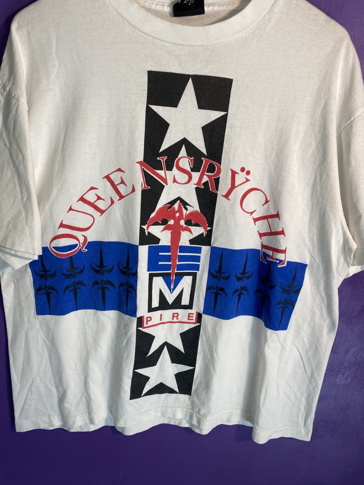 Band Tees Vintage 90s Queensryche Pire tour tee Size US XL / EU 56 / 4 - 3 Thumbnail