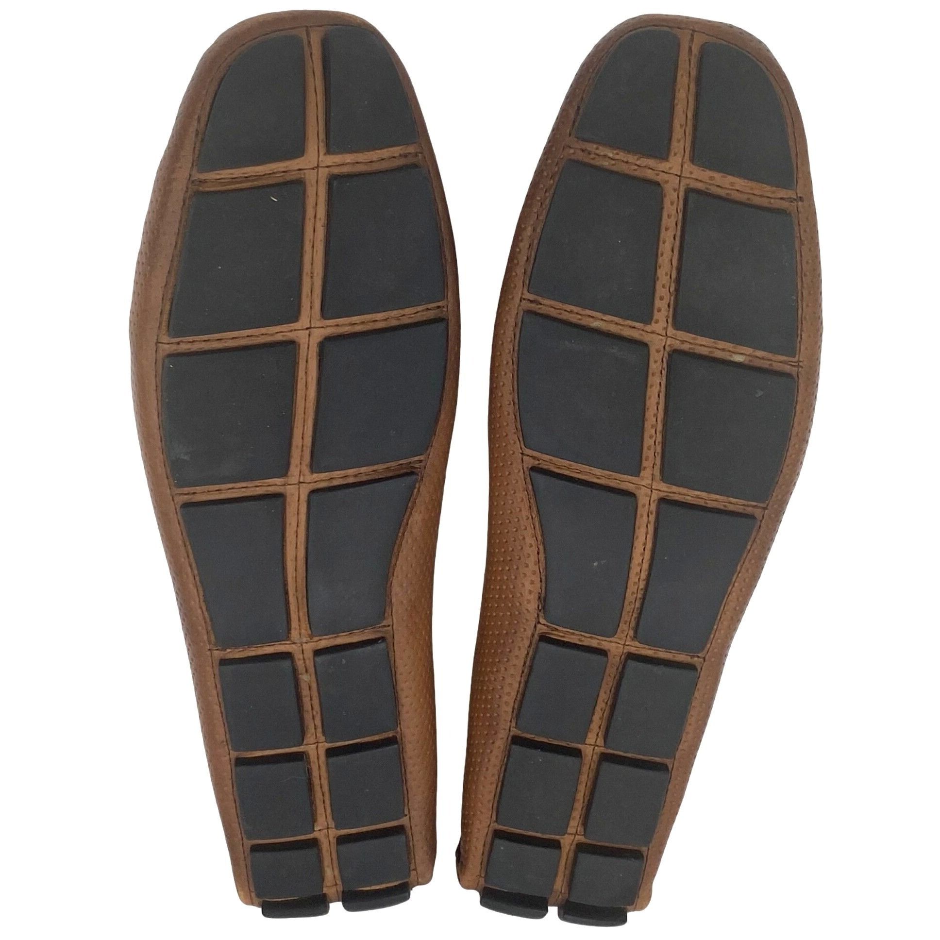 Mercanti Fiorentini Mercanti Fiorentini Men's 9 Brown Perforated Leather Loafer Size US 9 / EU 42 - 4 Thumbnail