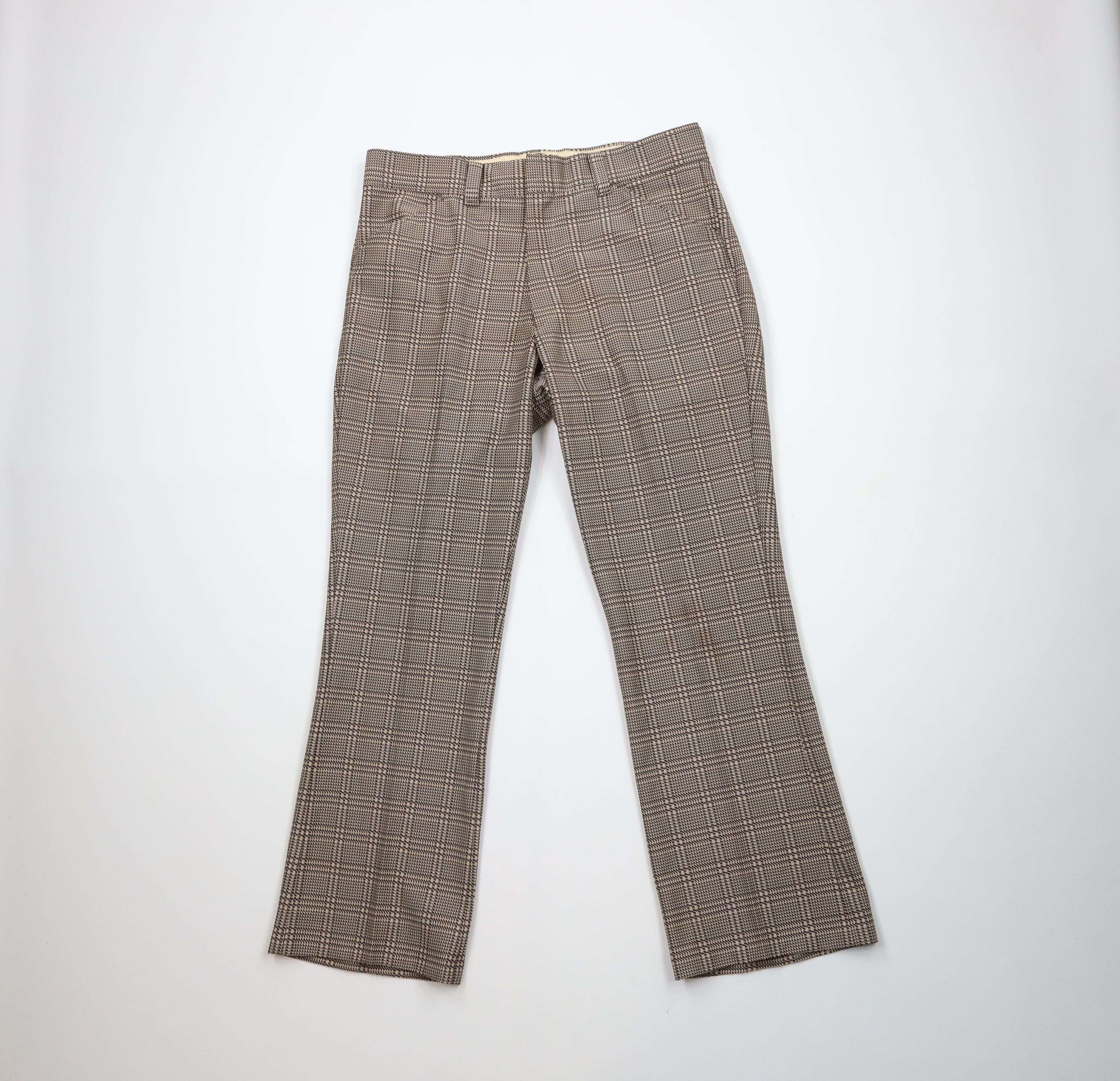 Vintage Vintage 70s Streetwear Knit Flared Wide Leg Chino Pants USA Size US 34 / EU 50 - 1 Thumbnail