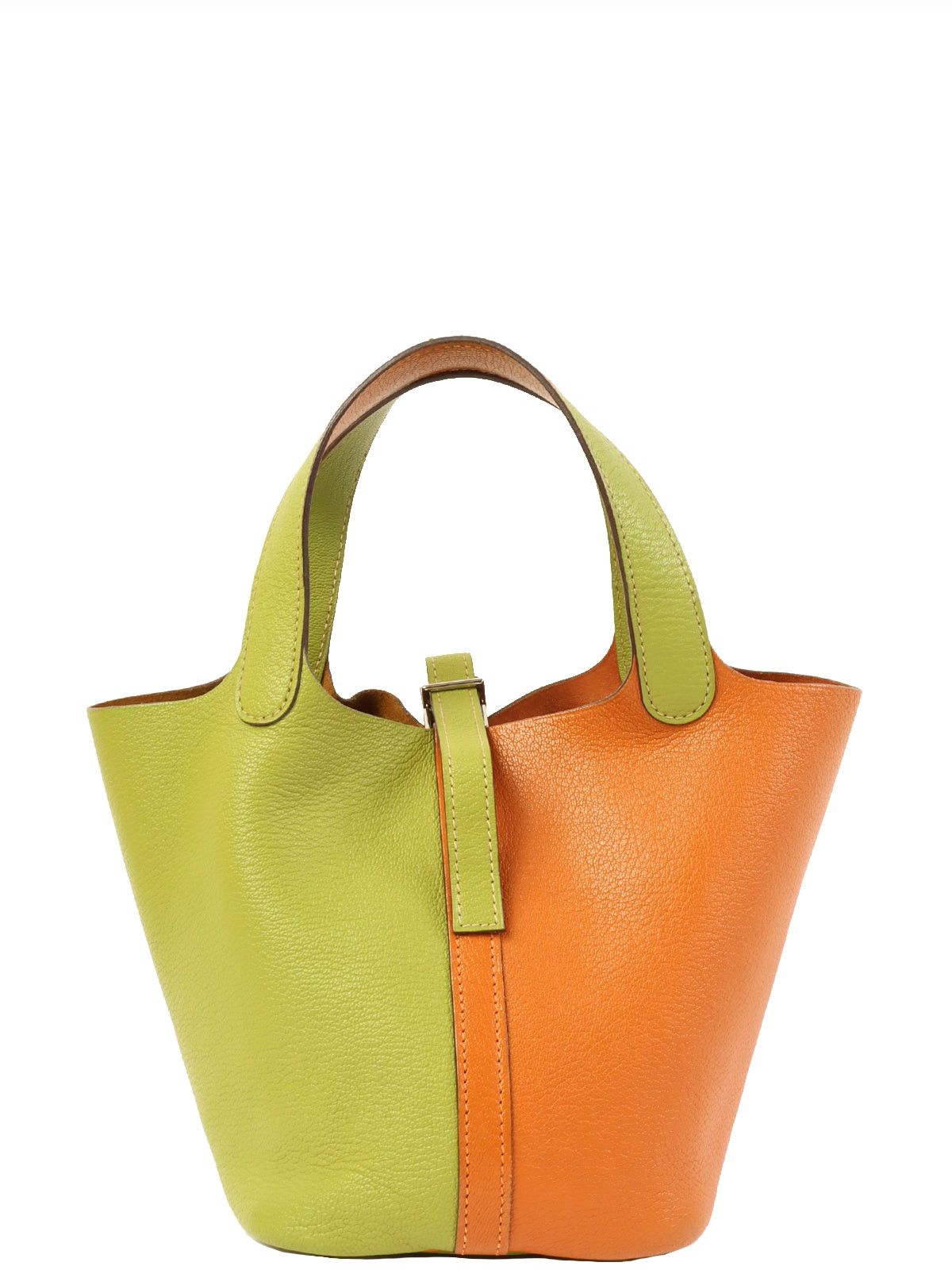 image of Hermes 2006 Made Picotin Pm Orange/anis Green, Women's