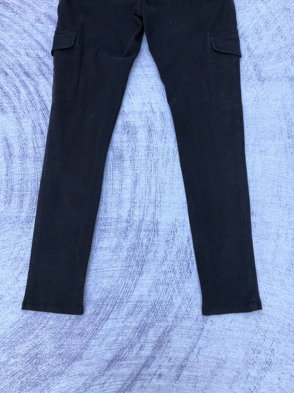 Japanese Brand Black Trousers Cargo Pants Skinny Fit Multipocket Size US 28 / EU 44 - 14 Thumbnail