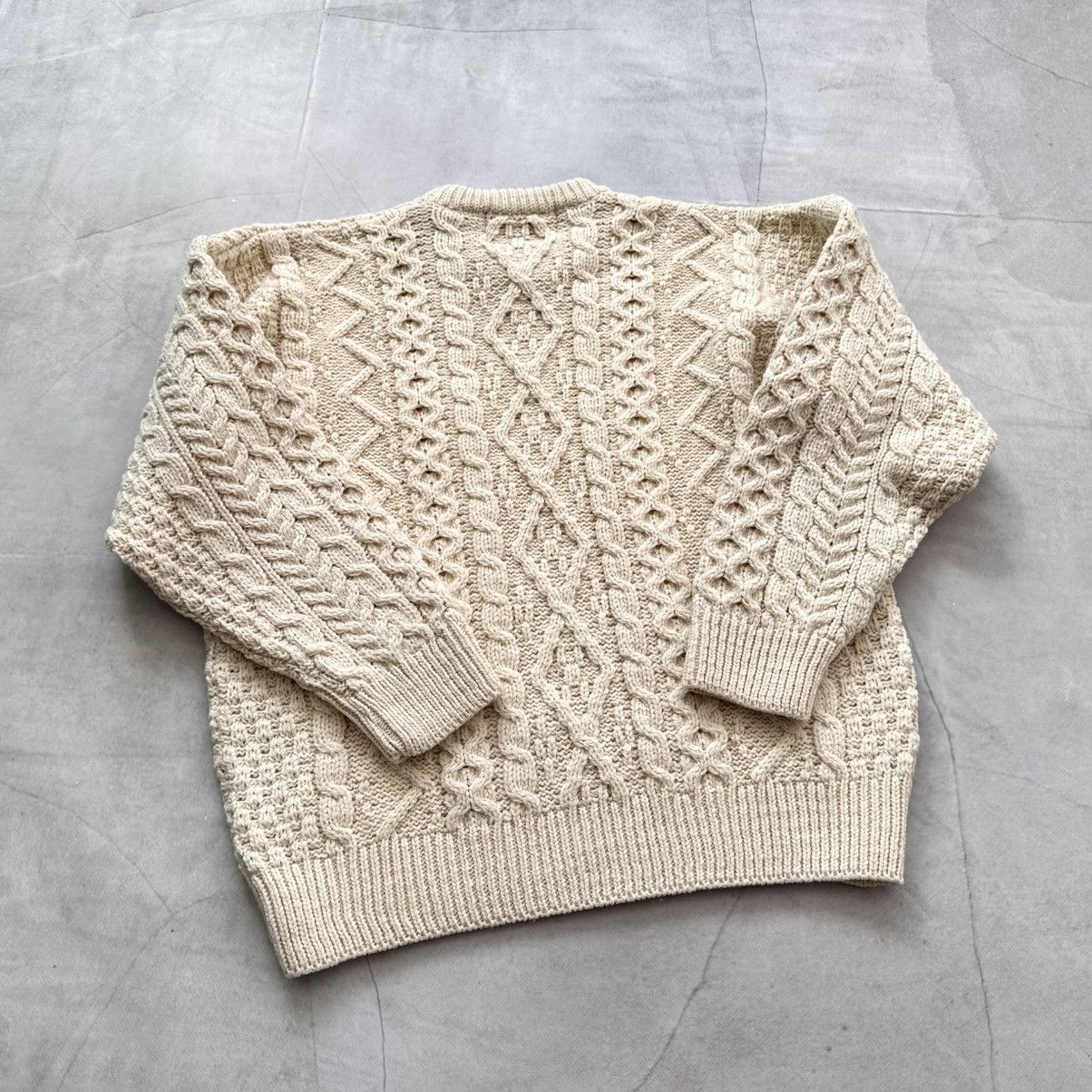 Aran Sweater Market Aran Sweater Market Irish Cable Knit Wool Sweater L.L Bean Size US S / EU 44-46 / 1 - 8 Thumbnail