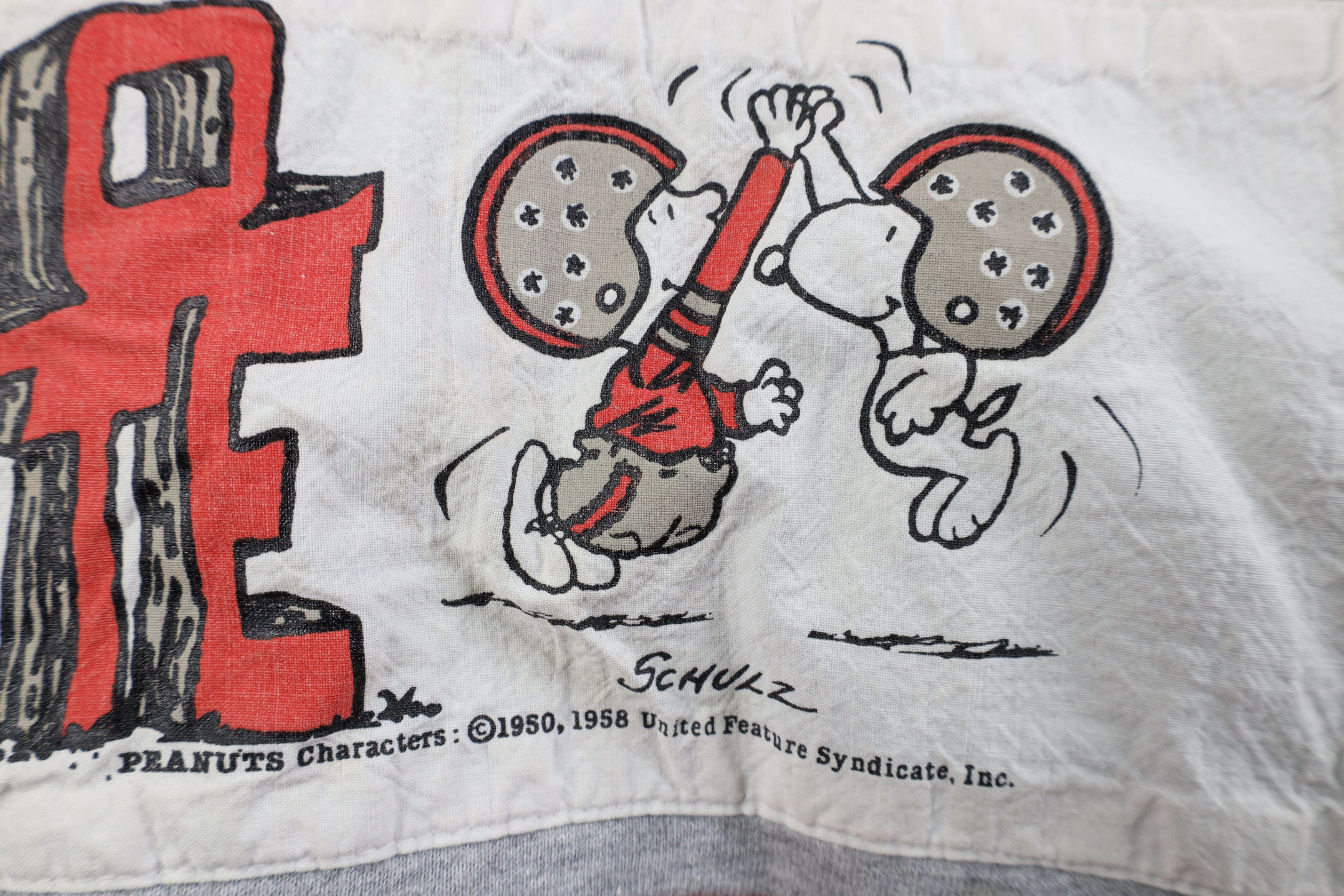 Vintage Vintage 80s Peanuts Charlie Brown University Sweatshirt Size L / US 10 / IT 46 - 5 Thumbnail