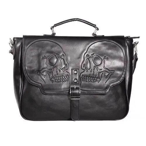 Japanese Brand Gothic Skull Bag Y2k Astethic Size ONE SIZE - 1 Thumbnail
