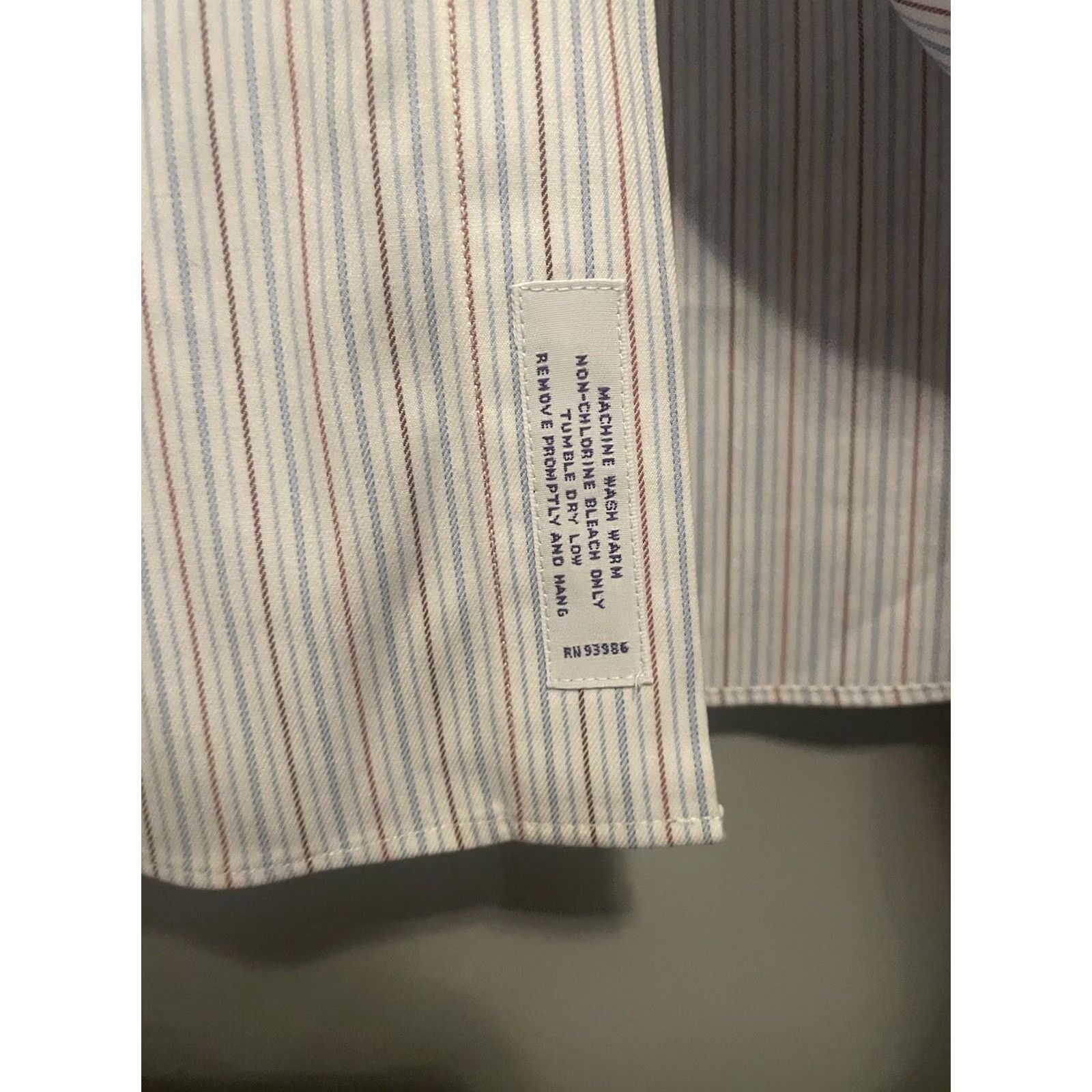 Brooks Brothers Brooks Brothers Dress Shirt Slim Fit White Striped Button-Up Mens 16-35 Size 42R - 5 Thumbnail