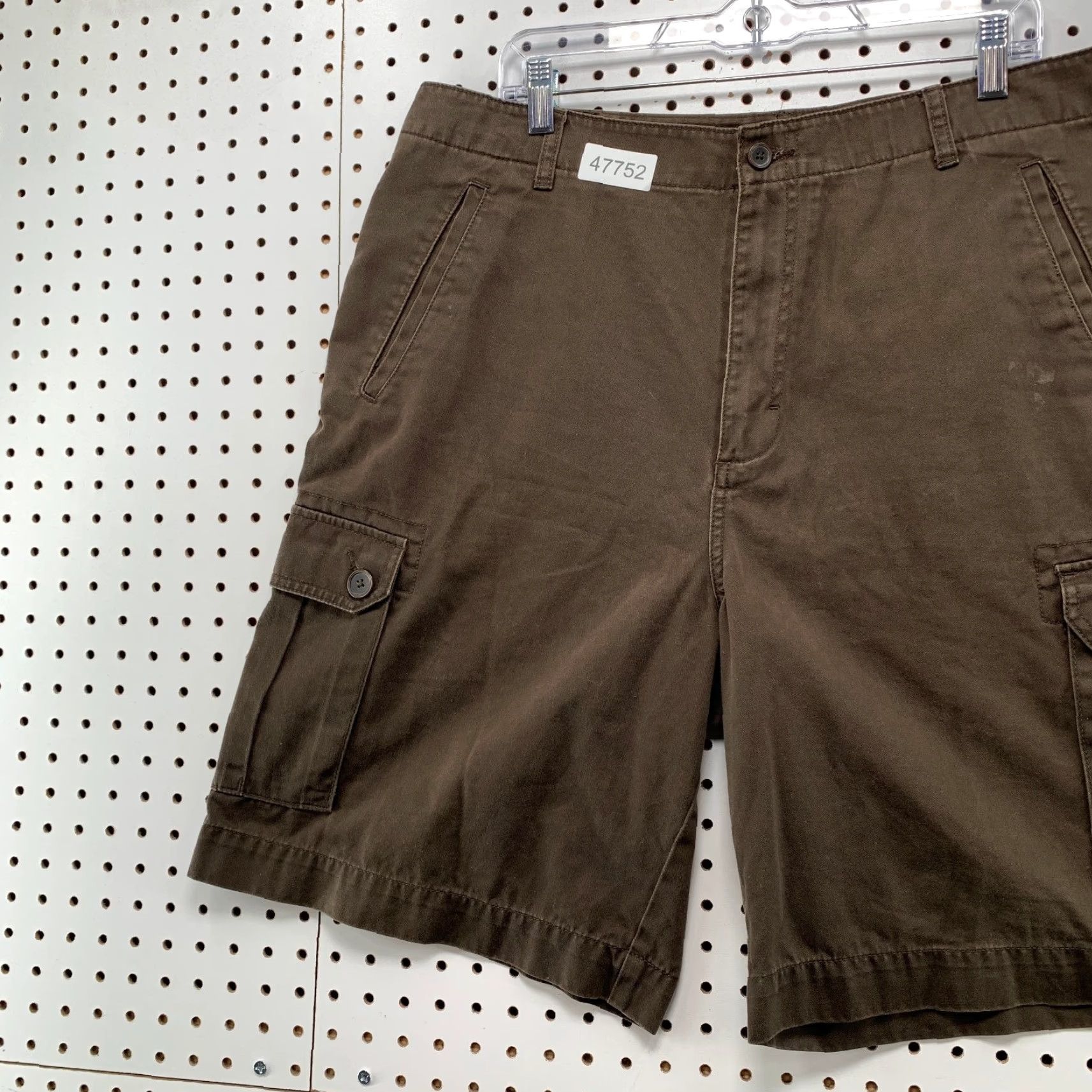 Vintage VINTAGE Structure Cargo Shorts Mens 38x9.5 Brown Utility Pockets 100% Cotton Size US 38 / EU 54 - 5 Thumbnail