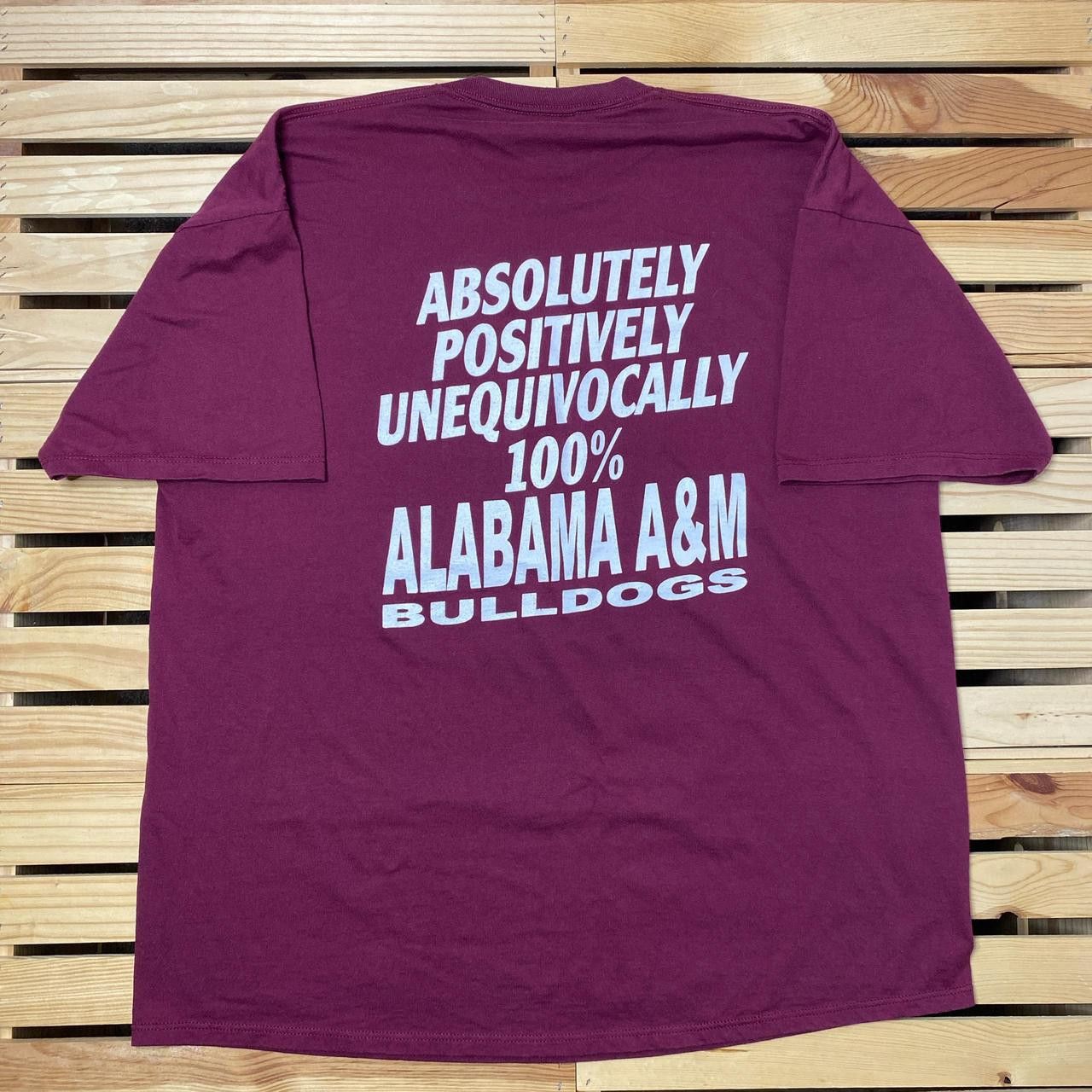 Jerzees Vintage Alabama A&M University Burgundy College Tee Size 2XL Size US XXL / EU 58 / 5 - 2 Thumbnail