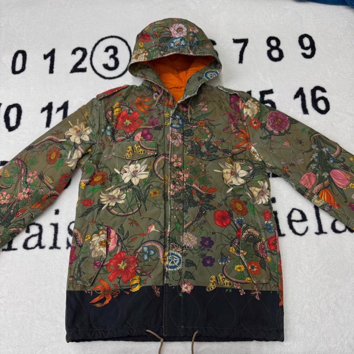 Gucci Floral Print Hooded Jacket - Multi, XL Size US XL / EU 56 / 4 - 1 Thumbnail