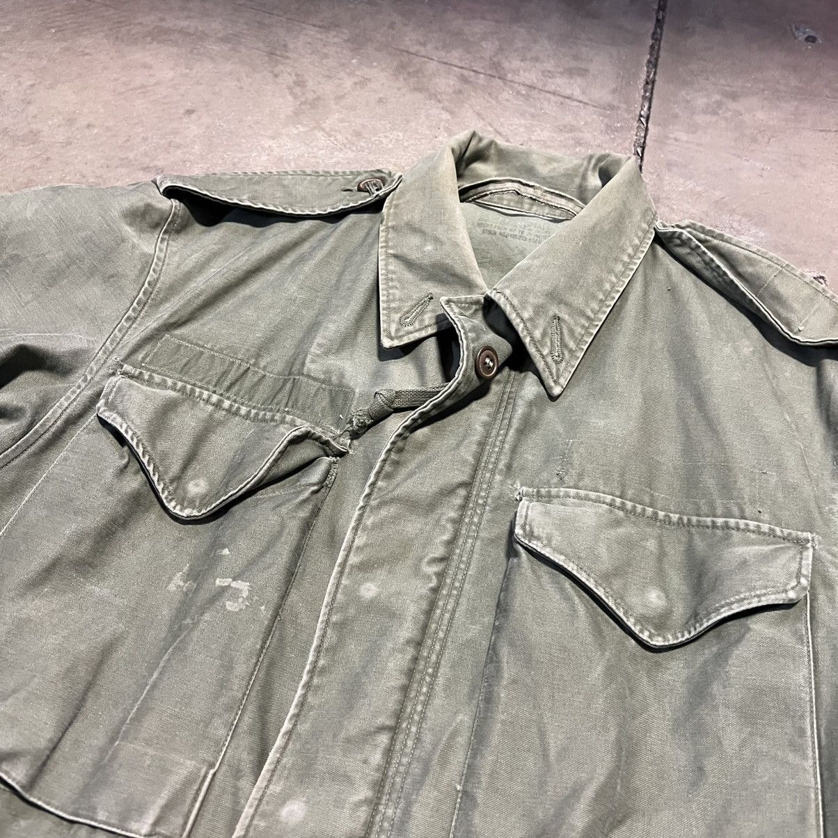Vintage Vintage 50s OG 106 M65 Military Field Jacket Vietnam War USA Size US S / EU 44-46 / 1 - 10 Thumbnail
