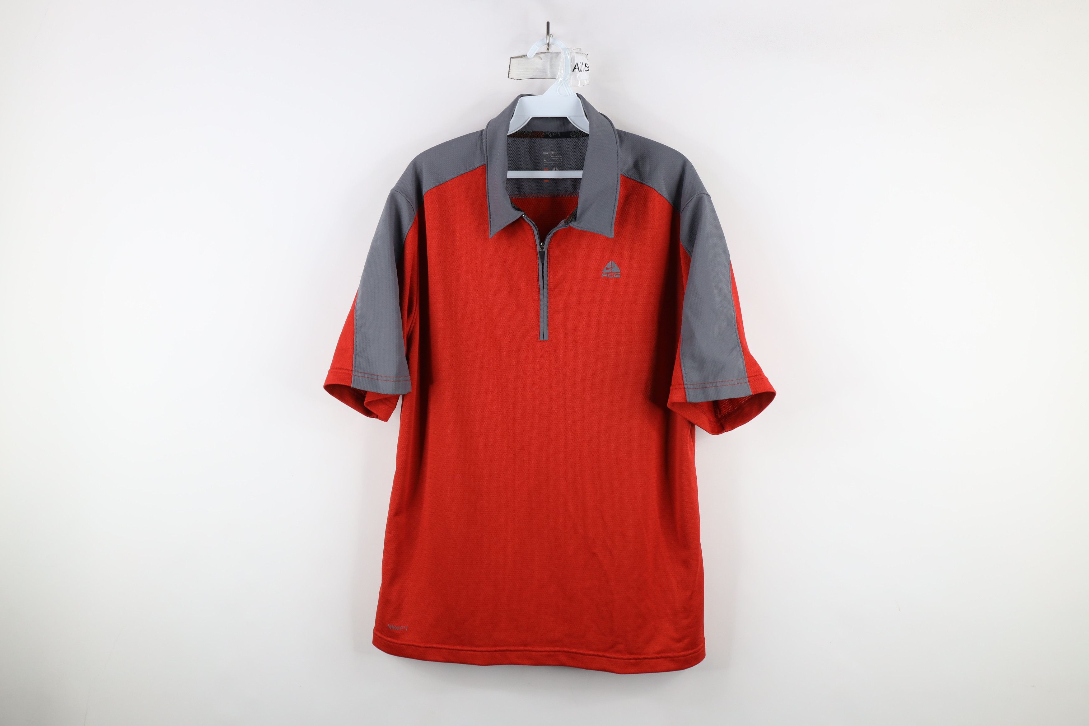 Nike × Vintage Vintage Nike ACG Travis Scott Mini Swoosh Half Zip Polo Size US L / EU 52-54 / 3 - 1 Thumbnail