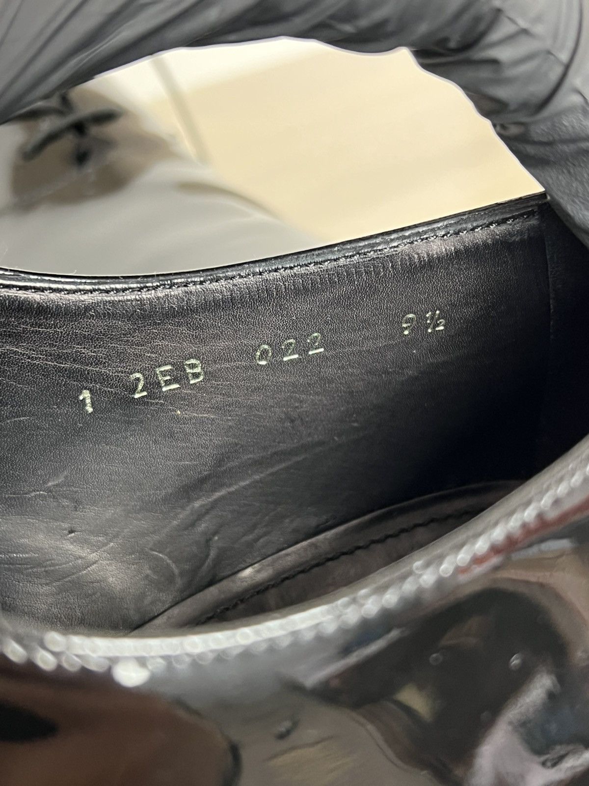 Prada Prada Black Spazzolato Leather Oxfords Size US 10.5 / EU 43-44 - 20 Thumbnail