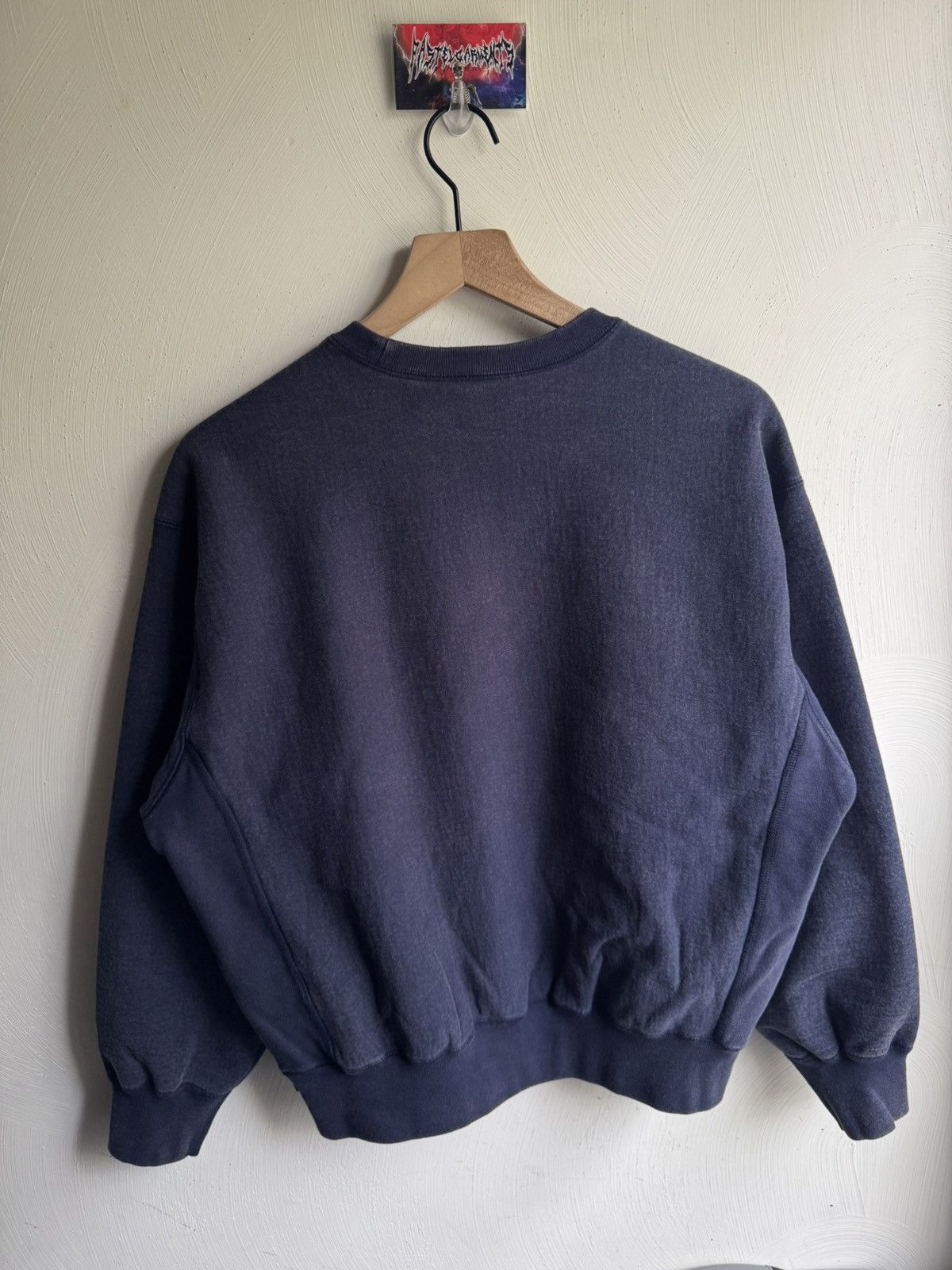 Supreme Supreme Washed Box Logo Crewneck Navy Size US S / EU 44-46 / 1 - 8 Thumbnail