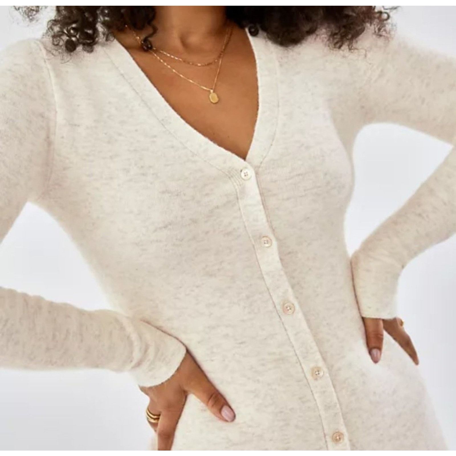 Aritzia Aritzia Wilfred Wool Cashmere Blend Sweater Dress Knit XS Size XS / US 0-2 / IT 36-38 - 3 Thumbnail
