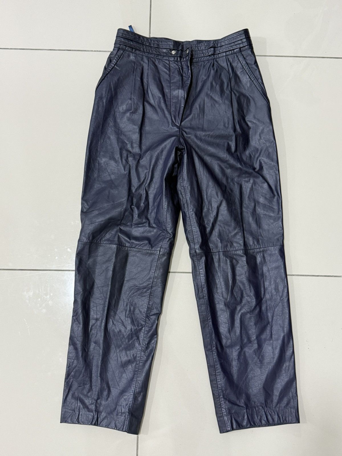 Genuine Leather × Japanese Brand × Vintage Yessica Leather Pants Size US 29 - 1 Thumbnail