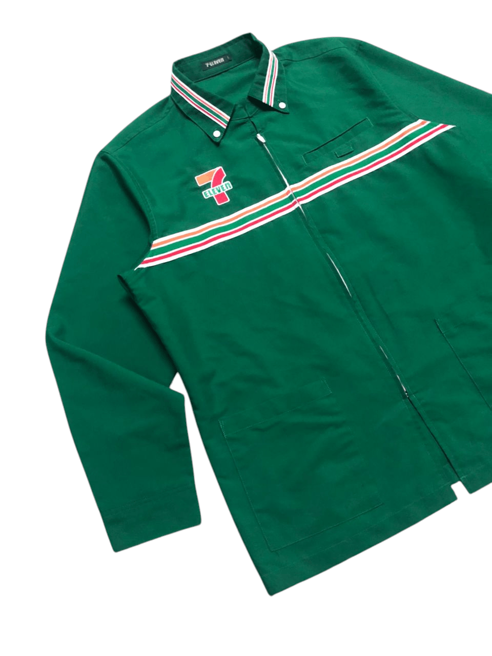 Japanese Brand × Uniform Wares × Vintage Vintage 90s 7 Eleven Shirt Uniform Long Sleeve Size US L / EU 52-54 / 3 - 6 Thumbnail