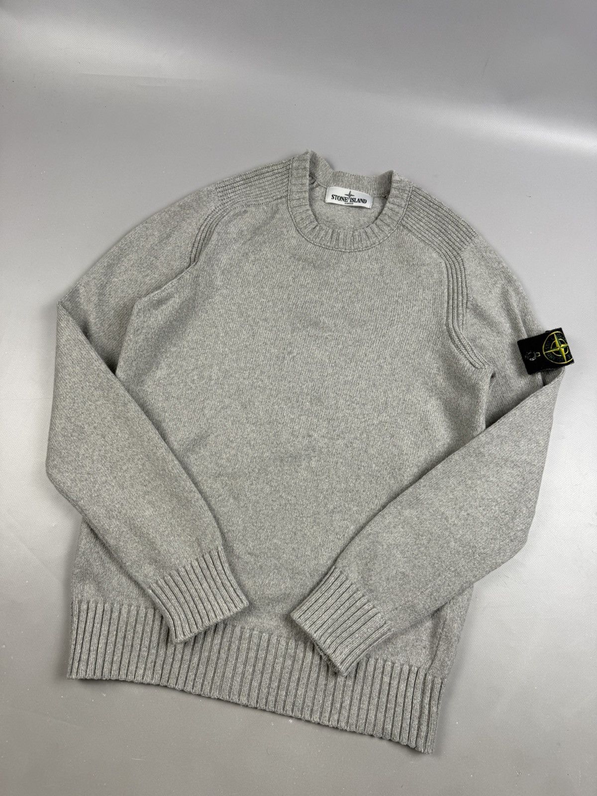 Stone Island Stone island jersey vintage wool grey size M mens Size US M / EU 48-50 / 2 - 2 Thumbnail