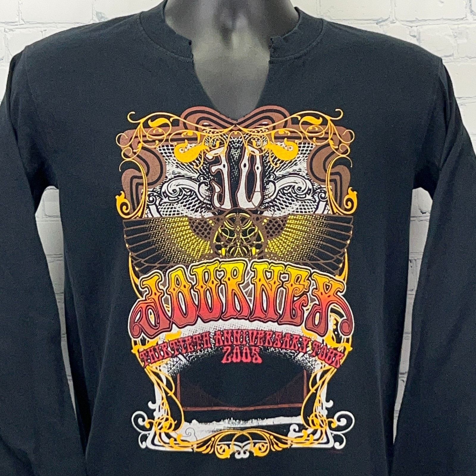 Vintage Vintage Y2Ks Journey 30th Anniversary Tour T Shirt Black S Size US S / EU 44-46 / 1 - 5 Thumbnail