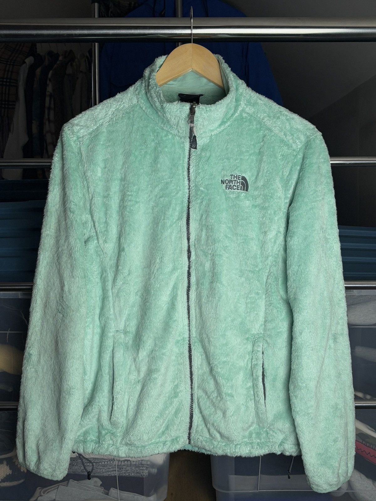 The North Face The North Face Mint Zip Up Fleece Sweatshirt Size L / US 10 / IT 46 - 1 Thumbnail