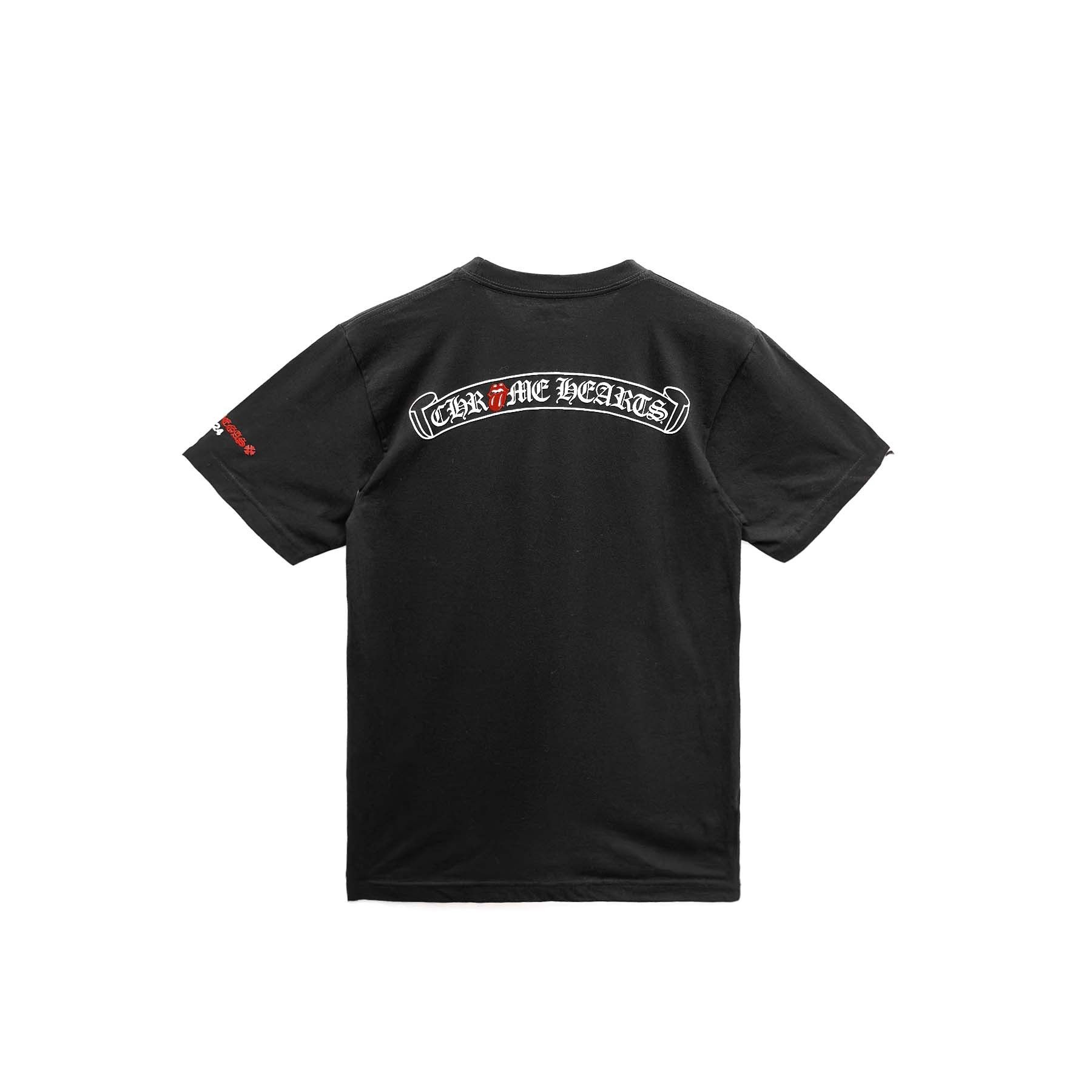 Chrome Hearts Chrome Hearts Rolling Stone Tongue Scroll Black Short Sleeve Size US S / EU 44-46 / 1 - 2 Thumbnail