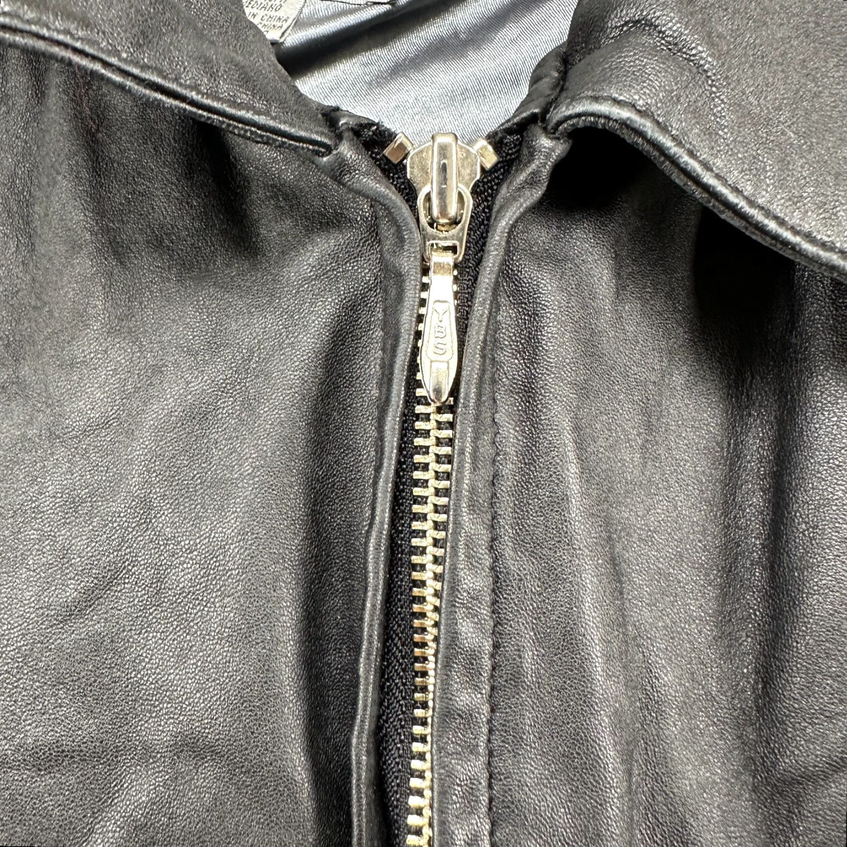 Vintage VINTAGE Jacqueline Ferrar Jacket Womens M Black Lambskin Full Zip Lined Motorcycle Style 90s Pockets Womens Size M / US 6-8 / IT 42-44 - 5 Thumbnail
