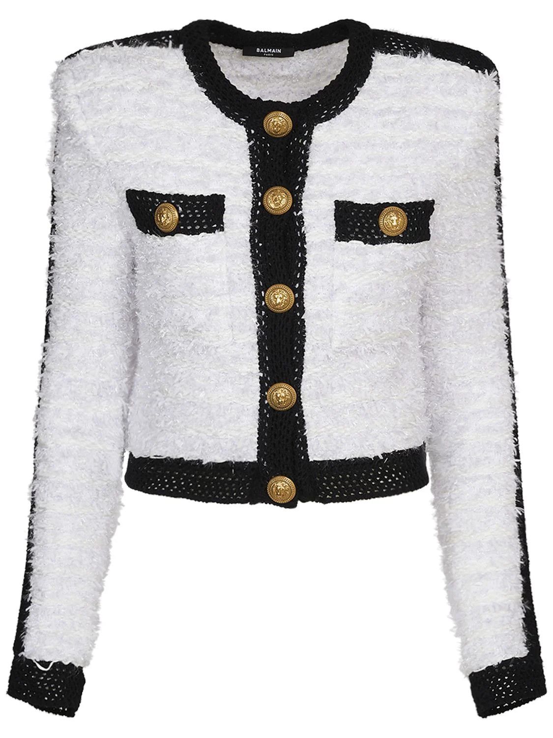 Balmain o1w1db10624 Jacket in White Size XXS / US 00 / IT 34 - 1 Thumbnail