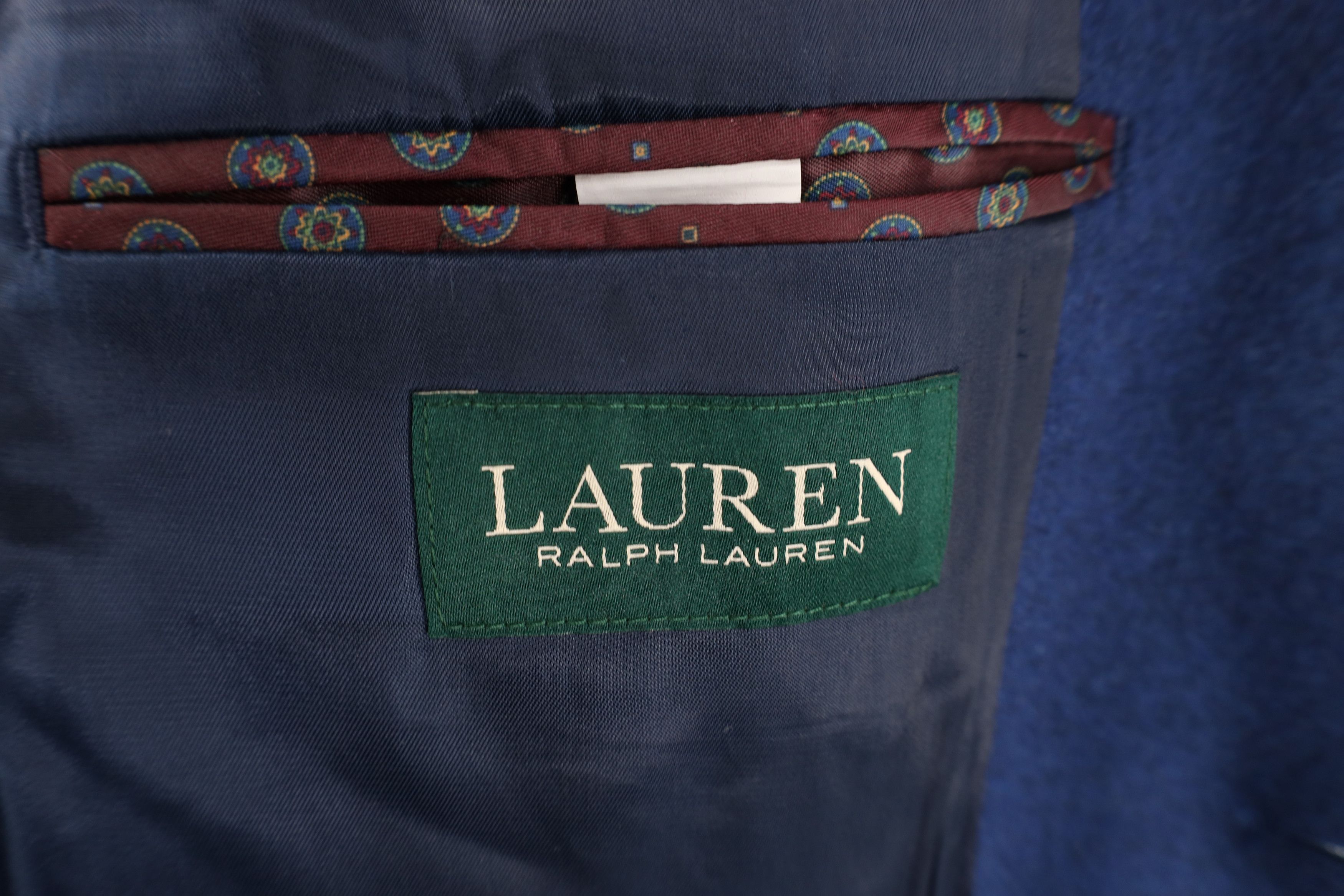Ralph Lauren Ralph Lauren Silk Cashmere Suit Coat Blazer Jacket Blue Size US XL / EU 56 / 4 - 10 Thumbnail