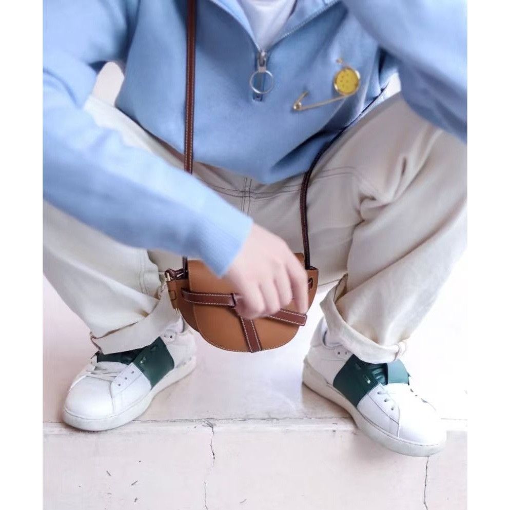 Valentino Valentino Rockstud White & Green Leather Sneakers Size US 7.5 / EU 40-41 - 8 Thumbnail