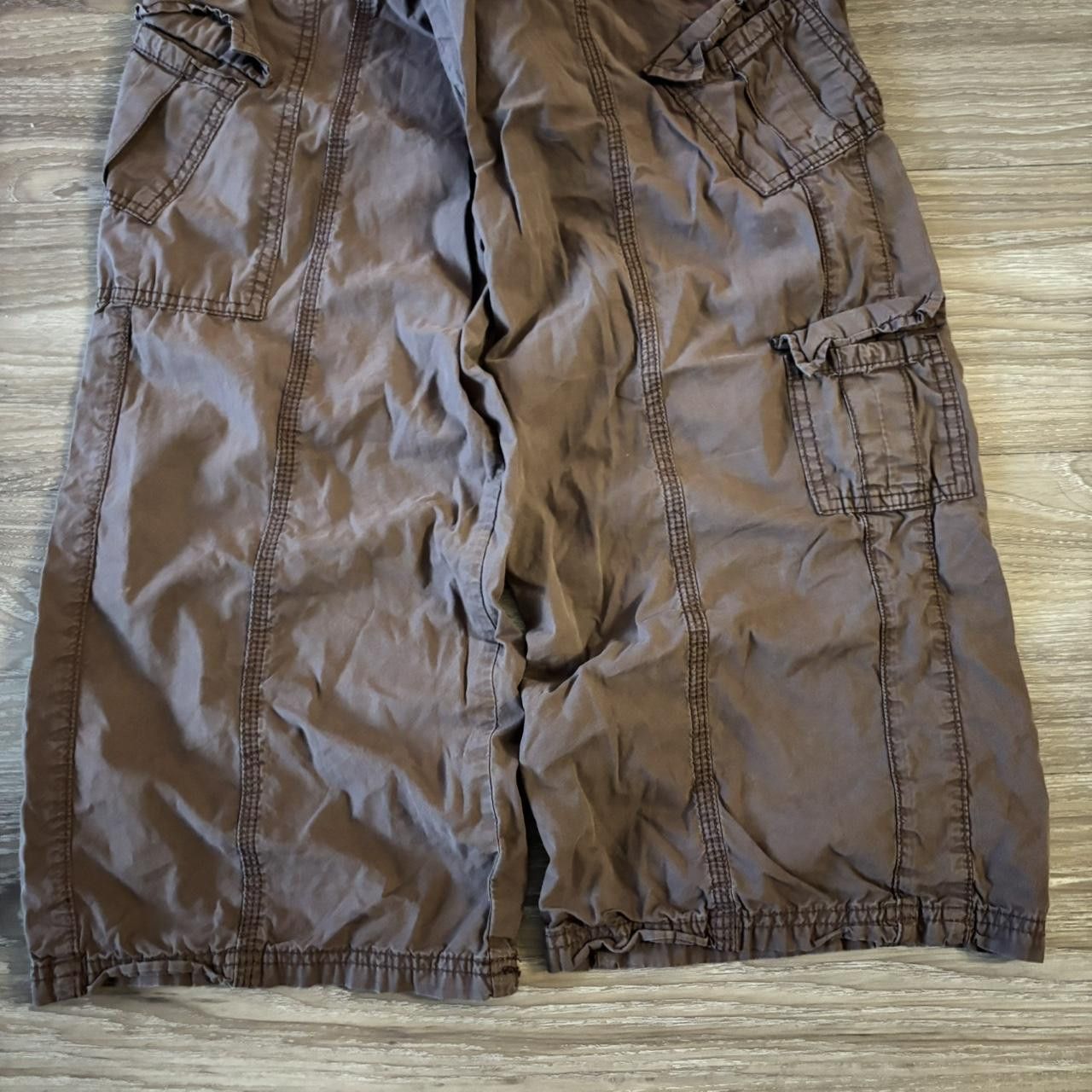 Vintage Crazy Vintage Y2K/2000s Baggy Brown Streetwear Skater Cargo Pants! 28x31 Size US 28 / EU 44 - 6 Thumbnail