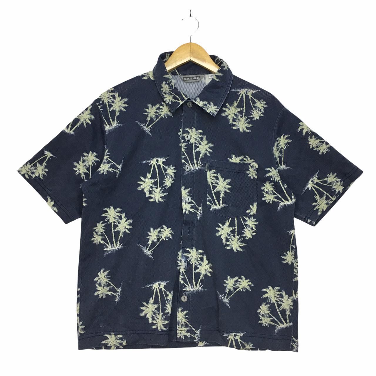 Quiksilver Vtg QUIKSILVER Button Up Short Sleeve Shirt Size US M / EU 48-50 / 2 - 1 Thumbnail