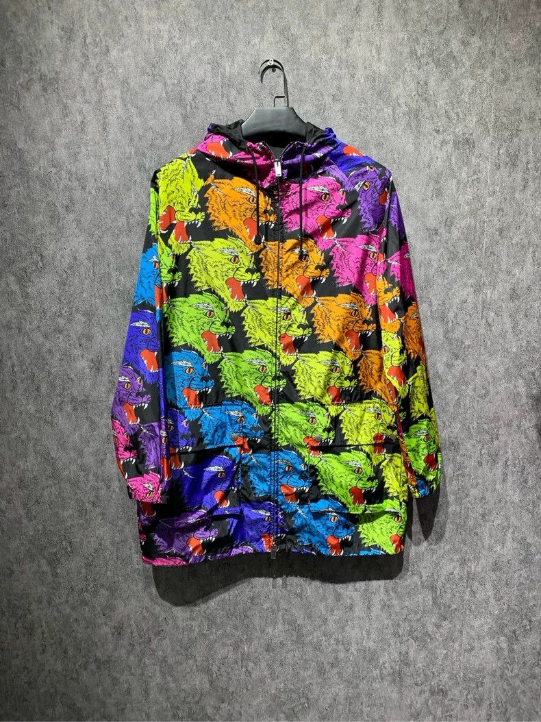 Gucci Gucci Graffiti leopard head full print windbreaker jacket 2 Size US S / EU 44-46 / 1 - 1 Thumbnail
