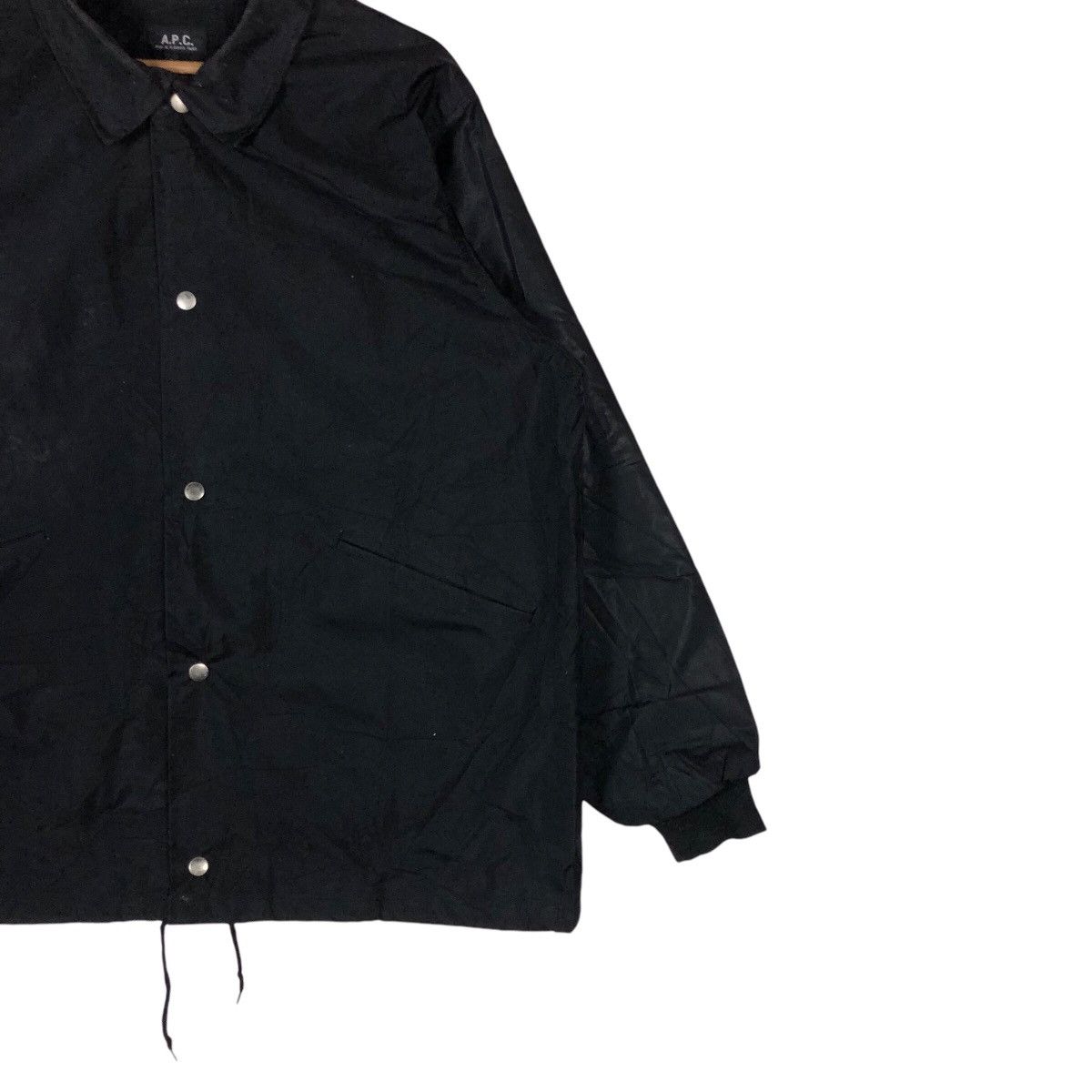A.P.C. Vintage A.P.C. Studer Spell Out Snap Button Jacket Size US L / EU 52-54 / 3 - 3 Thumbnail
