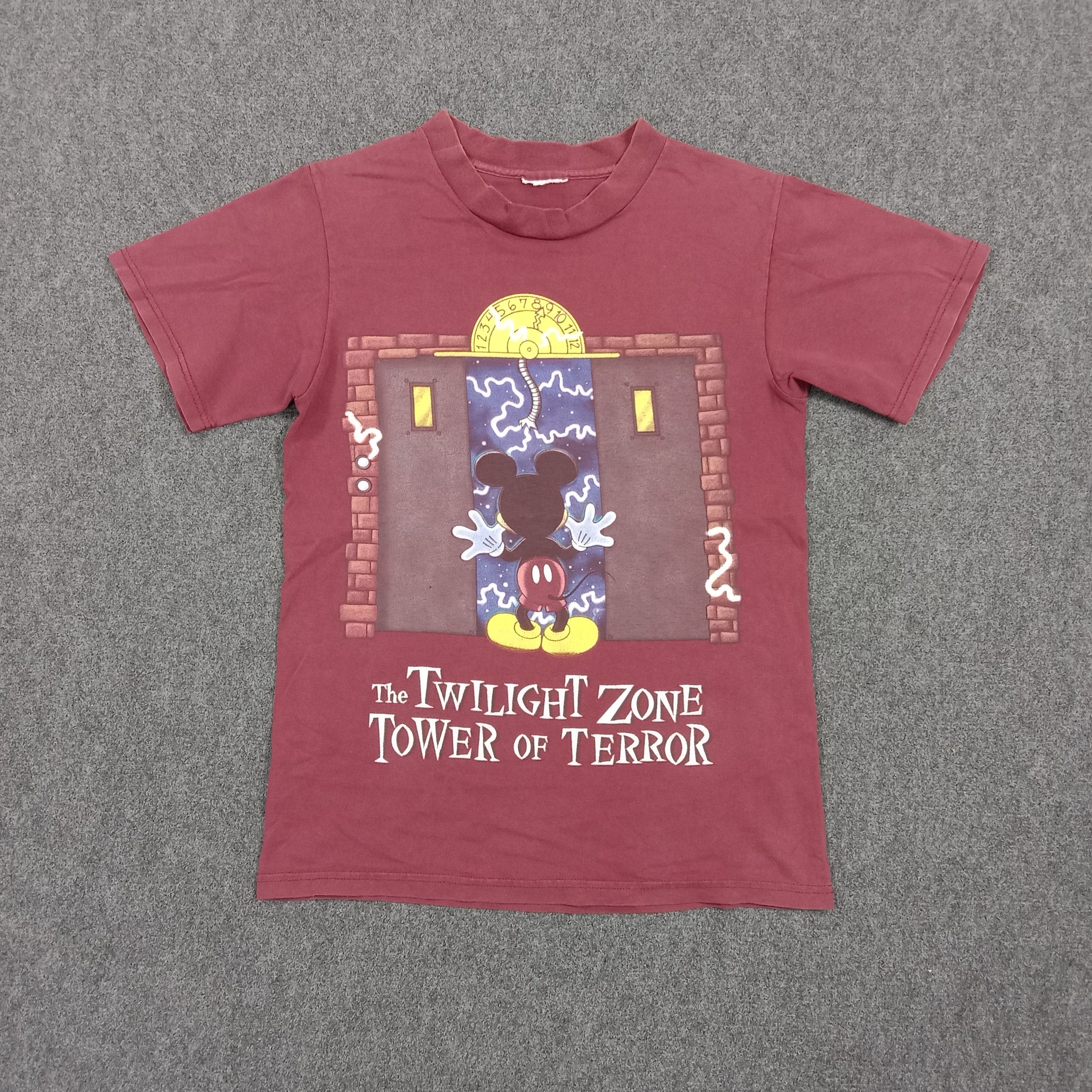 Mickey Mouse Disney Mickey Mouse Tower of Terror Cartoon Tshirt C294N20 Size US S / EU 44-46 / 1 - 1 Thumbnail