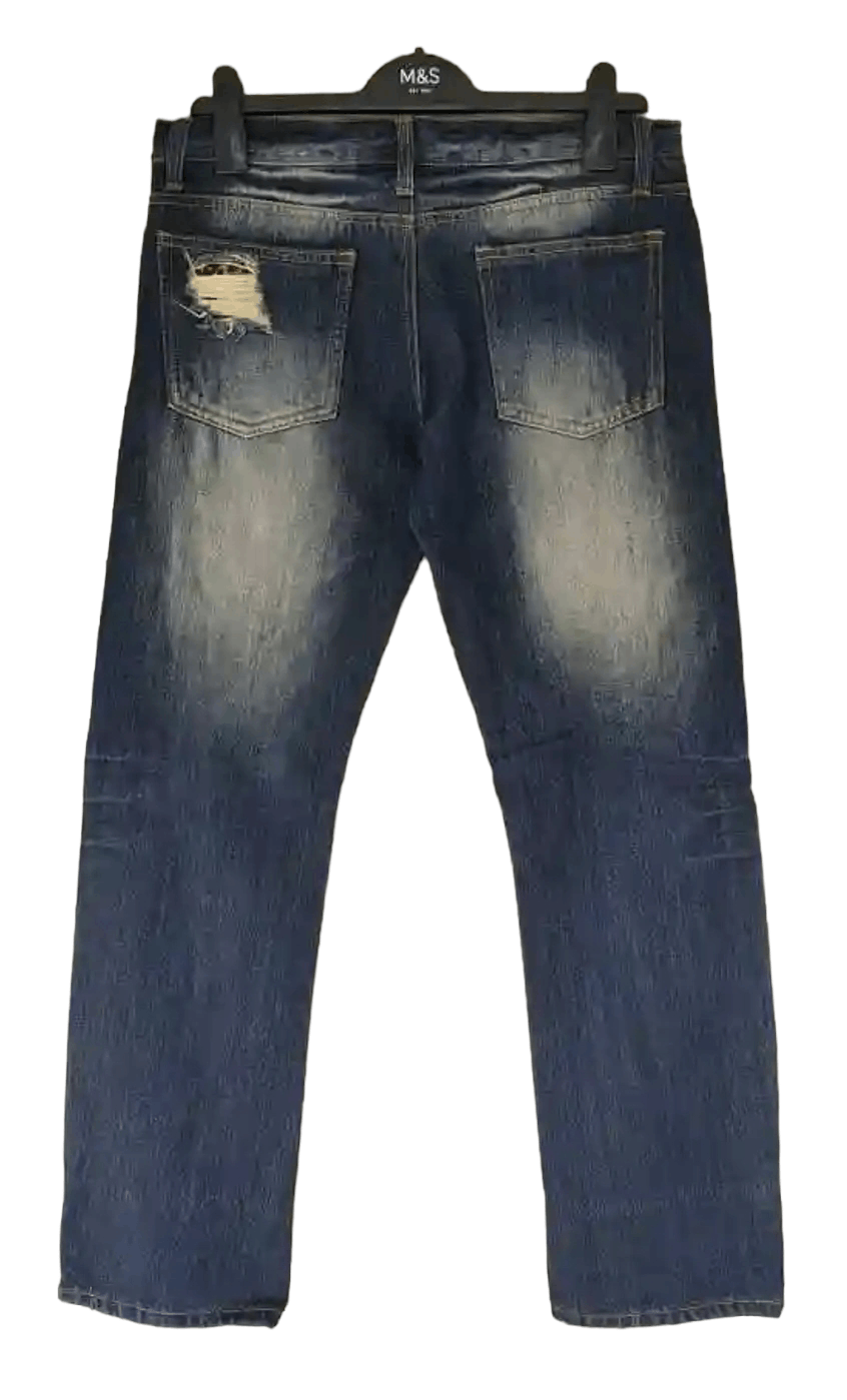 Japanese Brand Distressed Denim Size US 32 / EU 48 - 2 Thumbnail