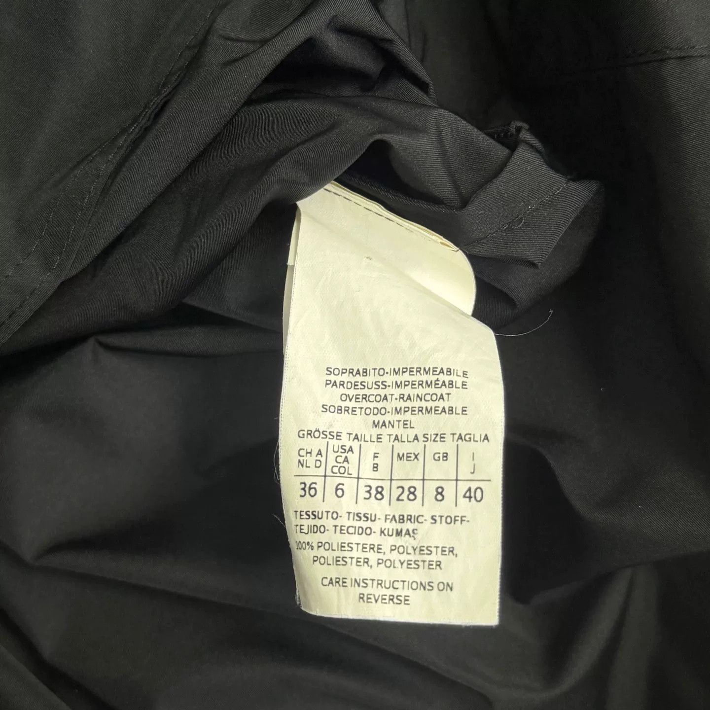 Weekend Max Mara MaxMara Black Trench Coat Size 40. Size S / US 4 / IT 40 - 4 Thumbnail
