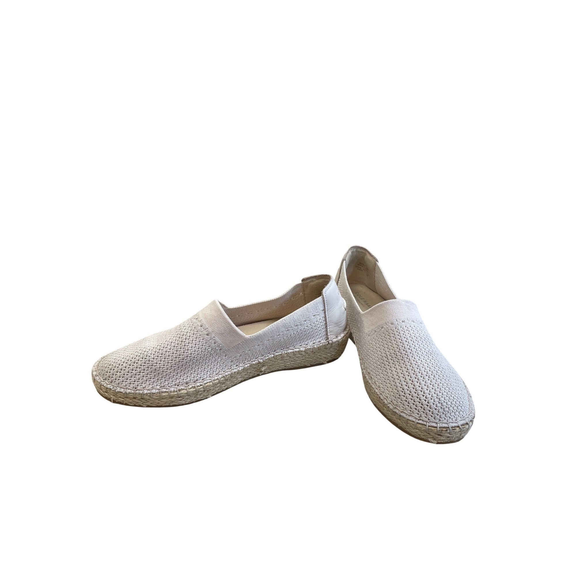 Cole Haan Cole Haan Womens Tan Espadrille Slip-On Loafers Flats Size 8 Size US 8 / IT 38 - 2 Thumbnail