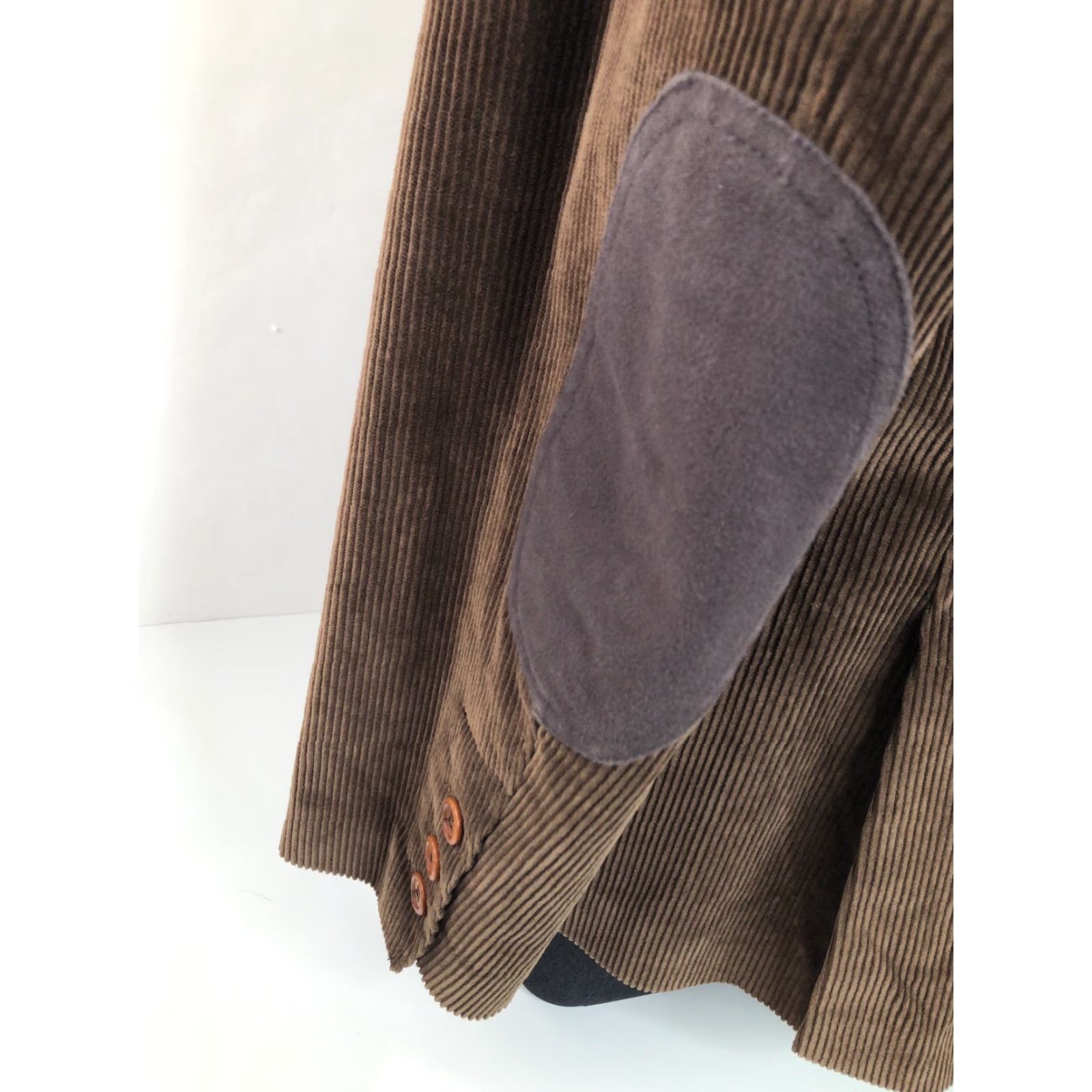 Vintage Beretta Blazer Shirt Corduroy Belted Back Elbow Patch Jacket 52 Brown Men Size 52R - 5 Thumbnail