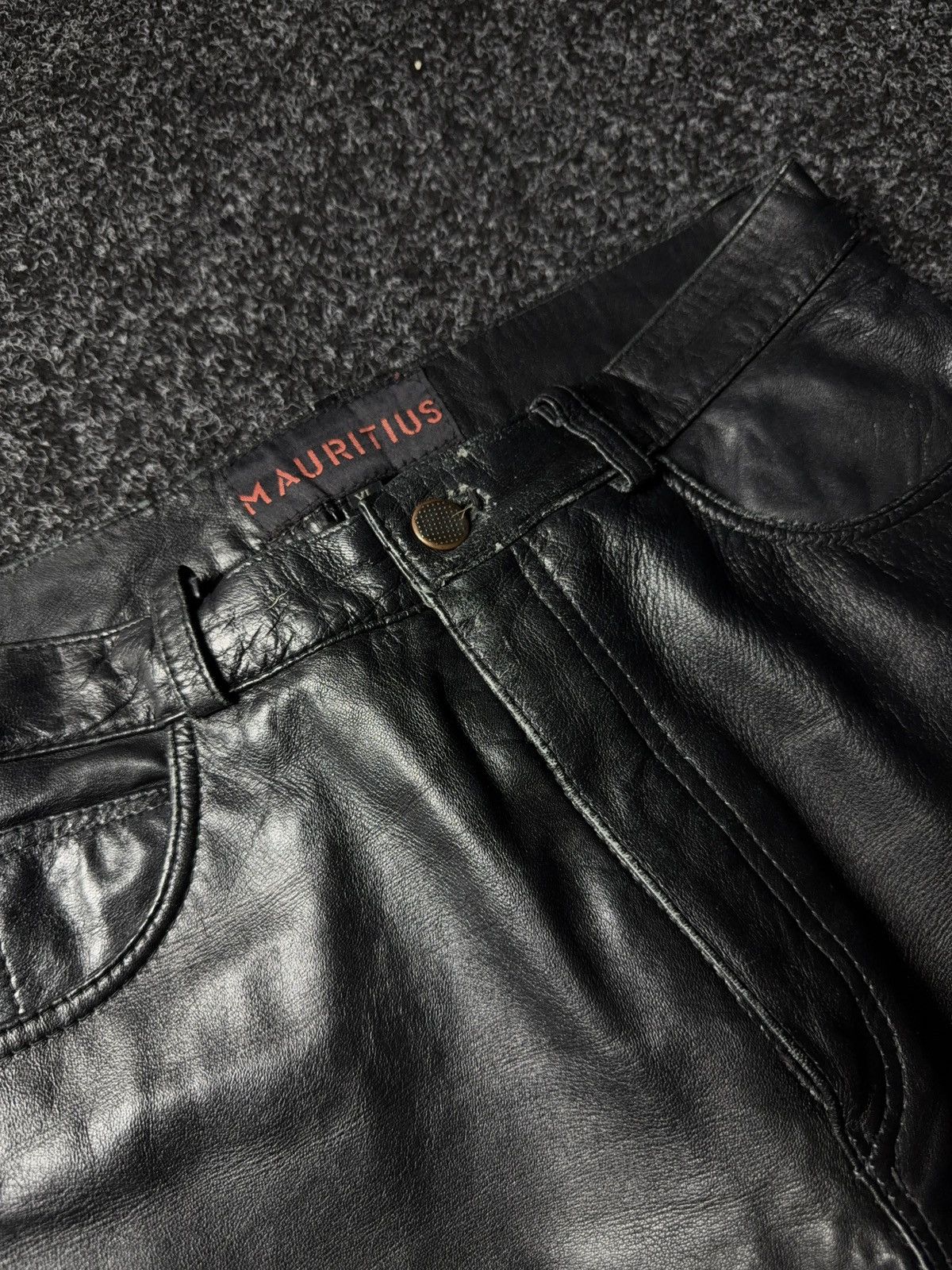 Leather Y2K Vintage Leather Pants Opium Style Alt Biker USA Rare Size US 28 / EU 44 - 11 Thumbnail