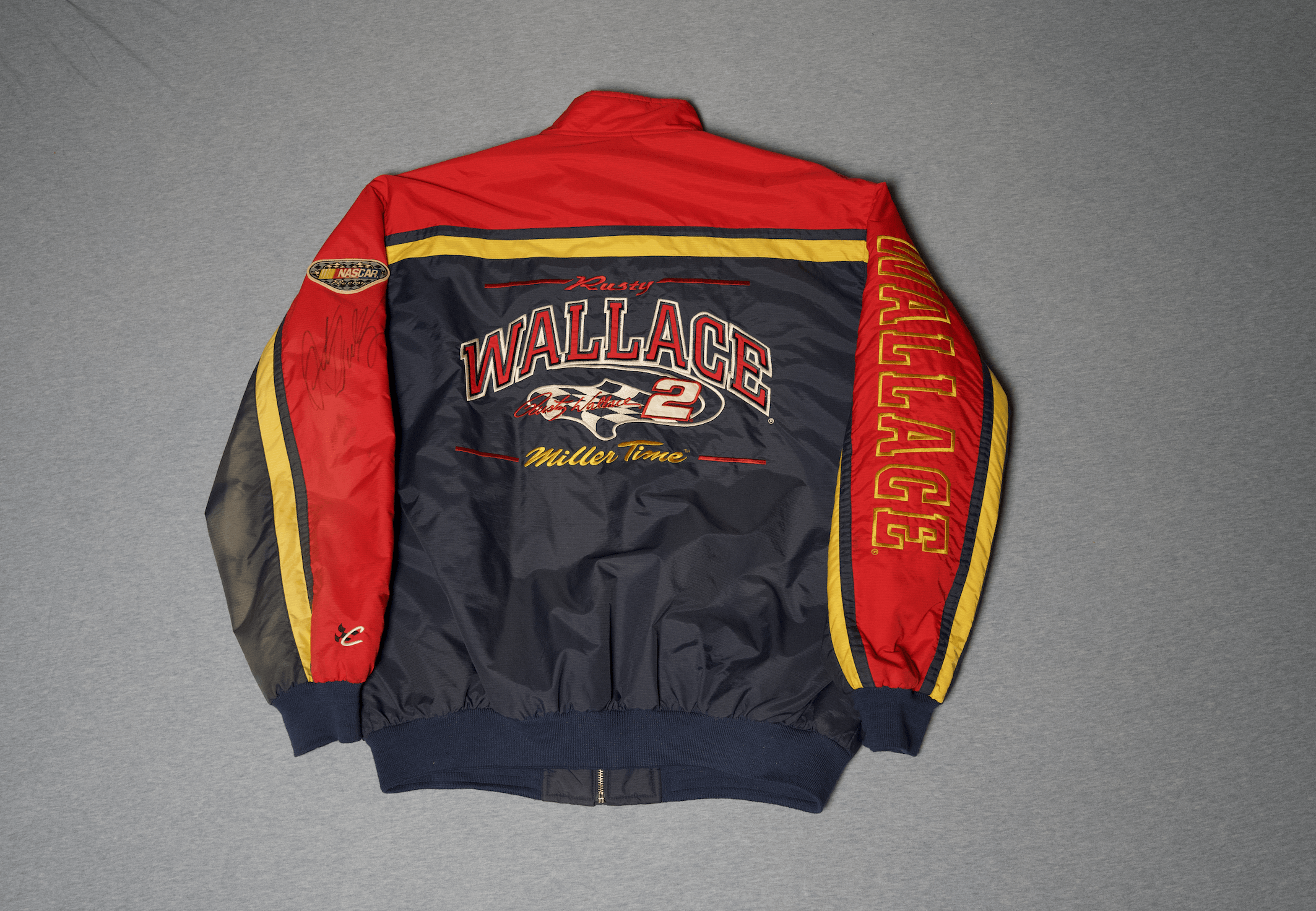 NASCAR Rare Rusty Wallace Miller Time Racing NASCAR Jacket Size US L / EU 52-54 / 3 - 3 Thumbnail